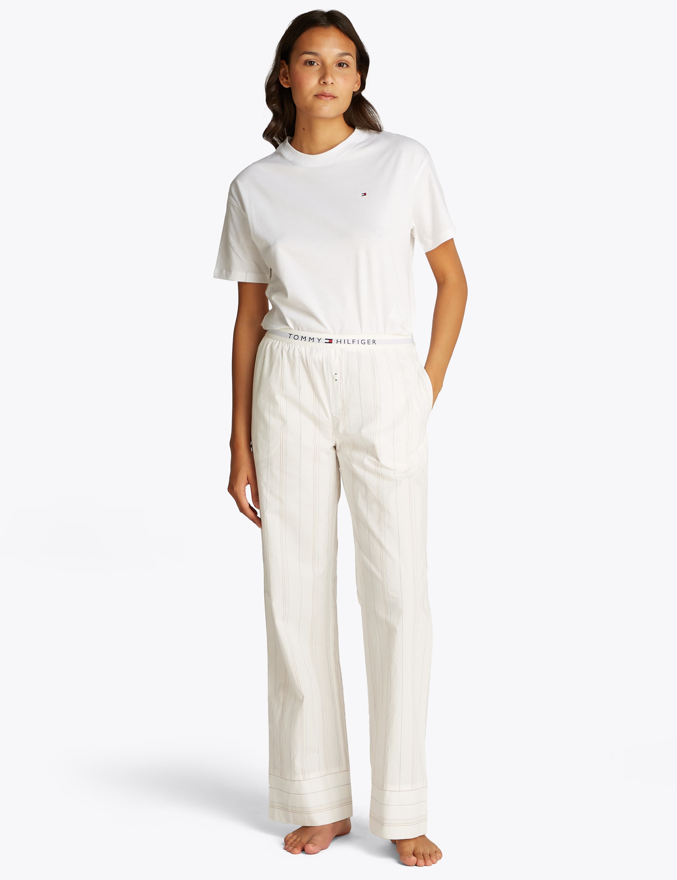 TH Essentials Poplin Pinstripe Pyjama Bottoms