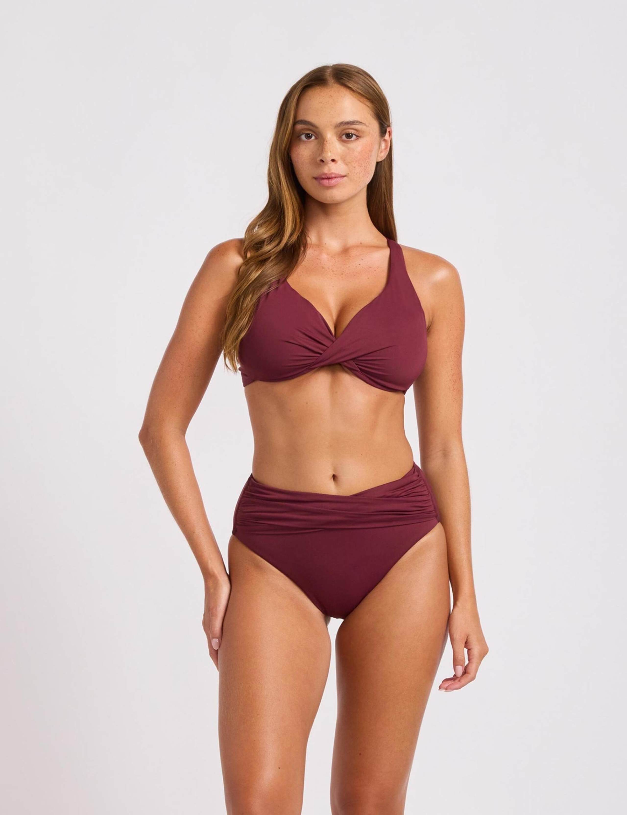 Collective High Waisted High Leg Bikini Bottoms