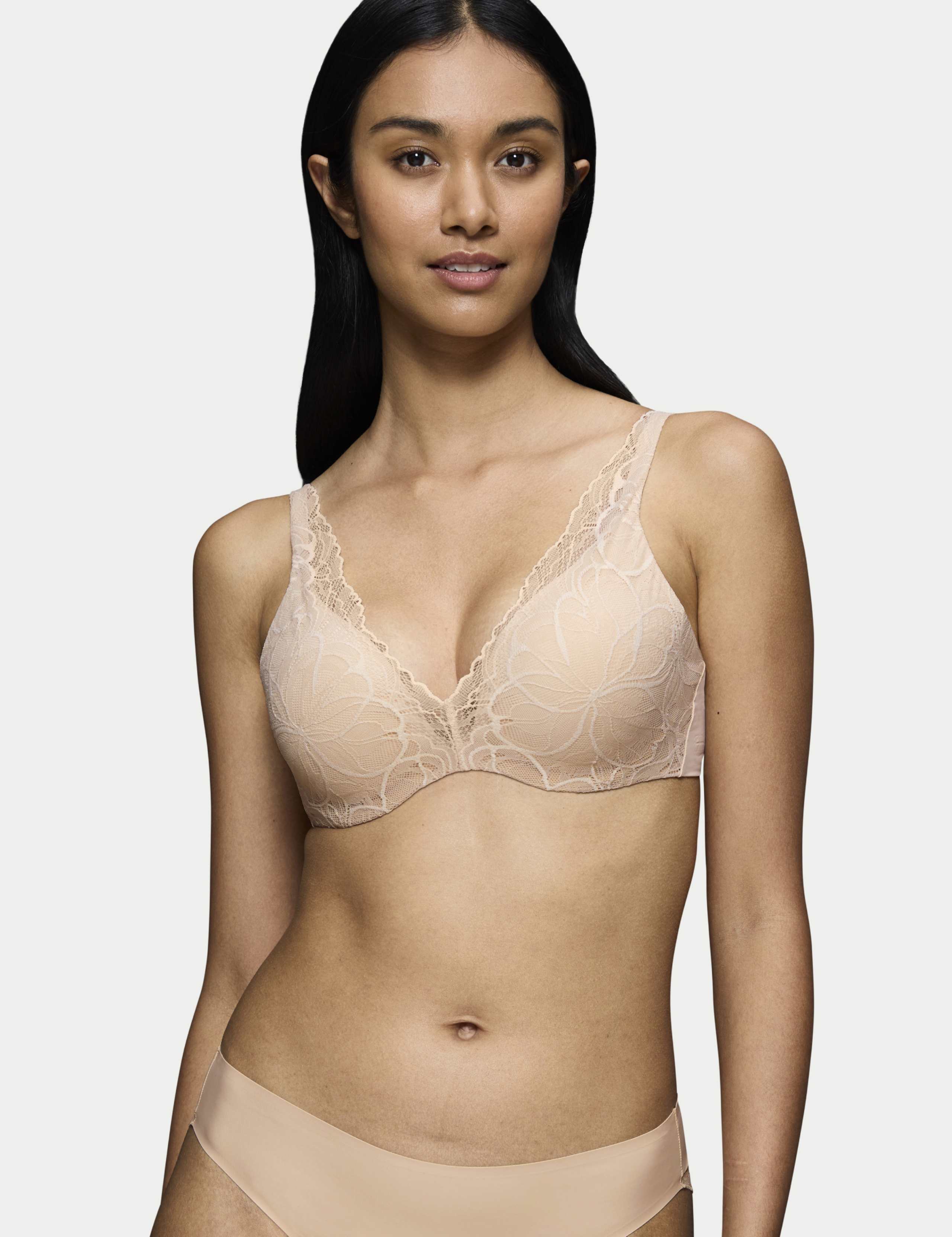 Body Make-Up Illusion Lace Wired Bra B-E