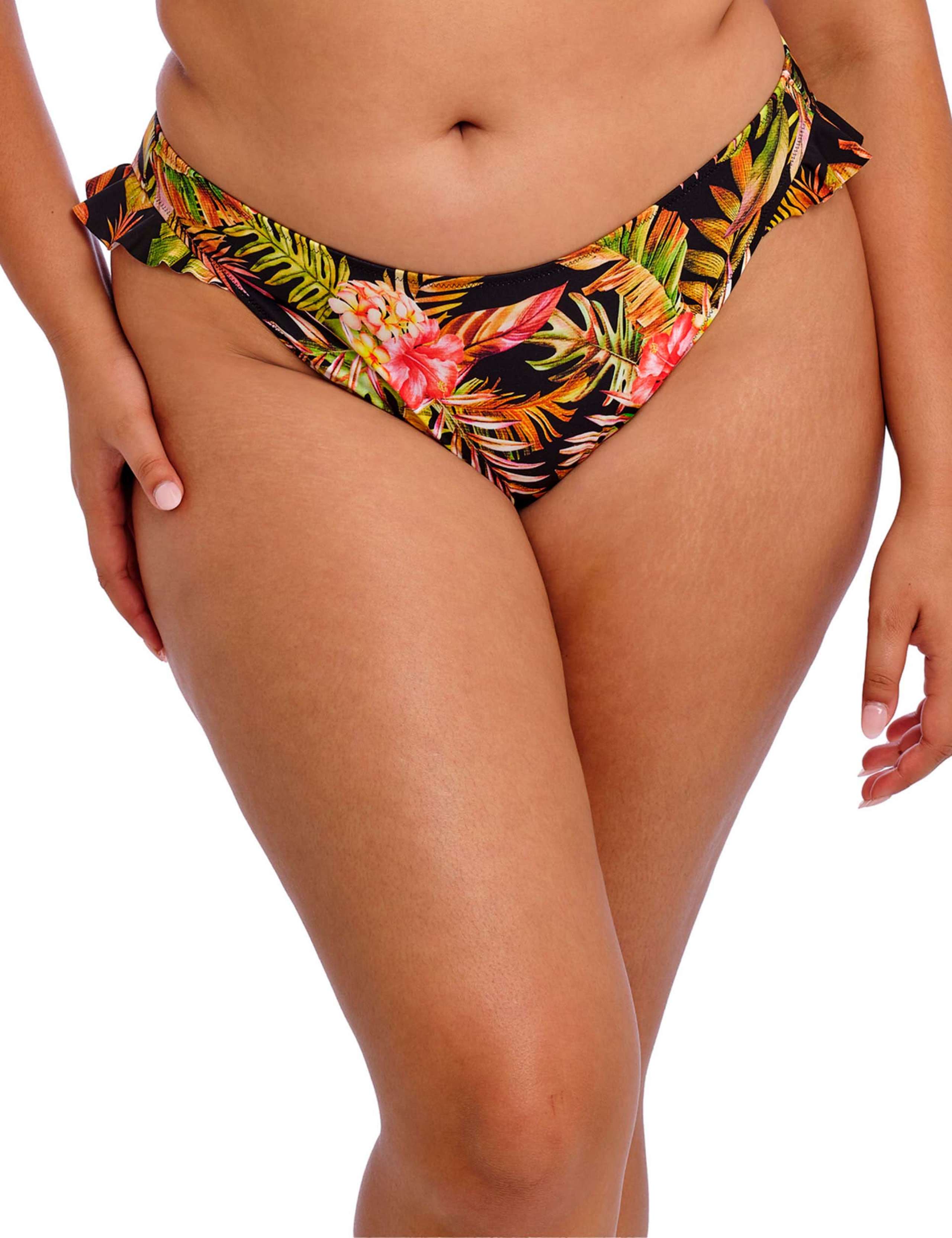 Tiger Valley Tropical High Leg Bikini Bottoms