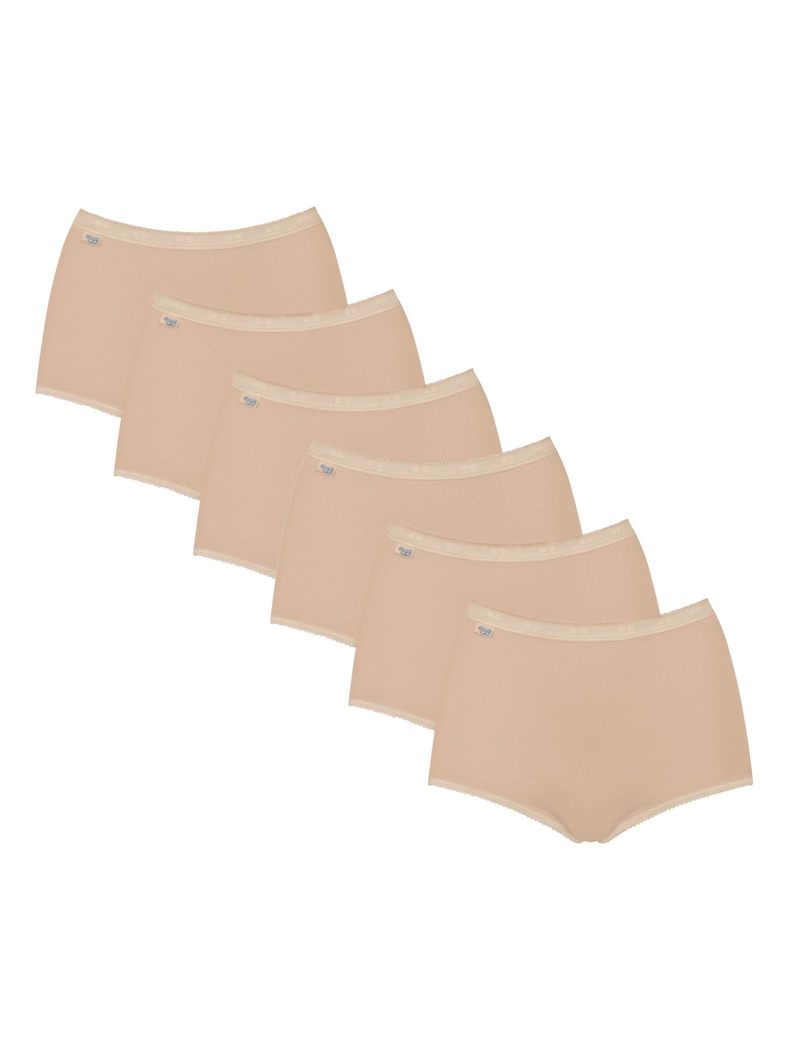 6 pk Cotton Rich High Waisted Full Briefs