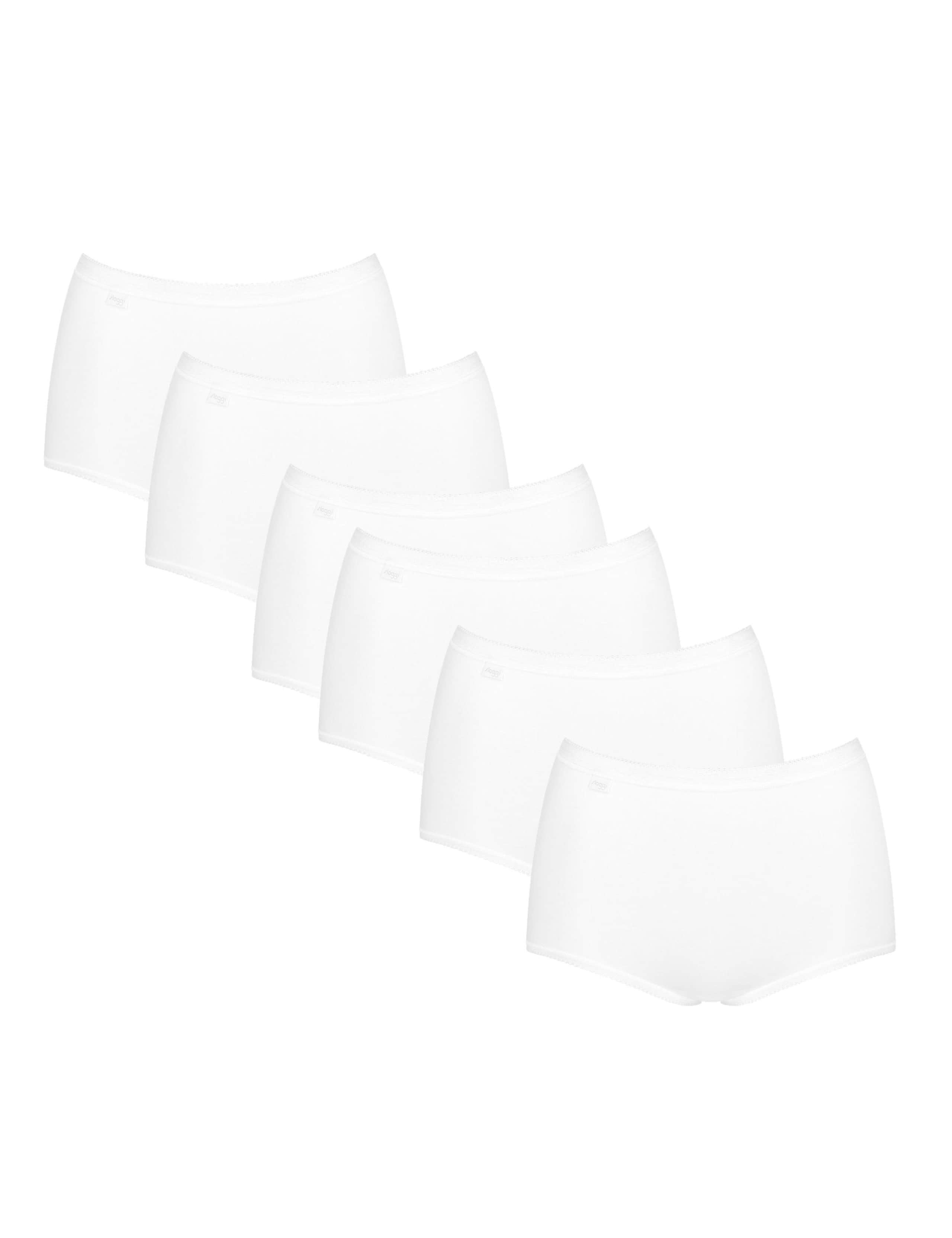 6 pk Cotton Rich High Waisted Full Briefs