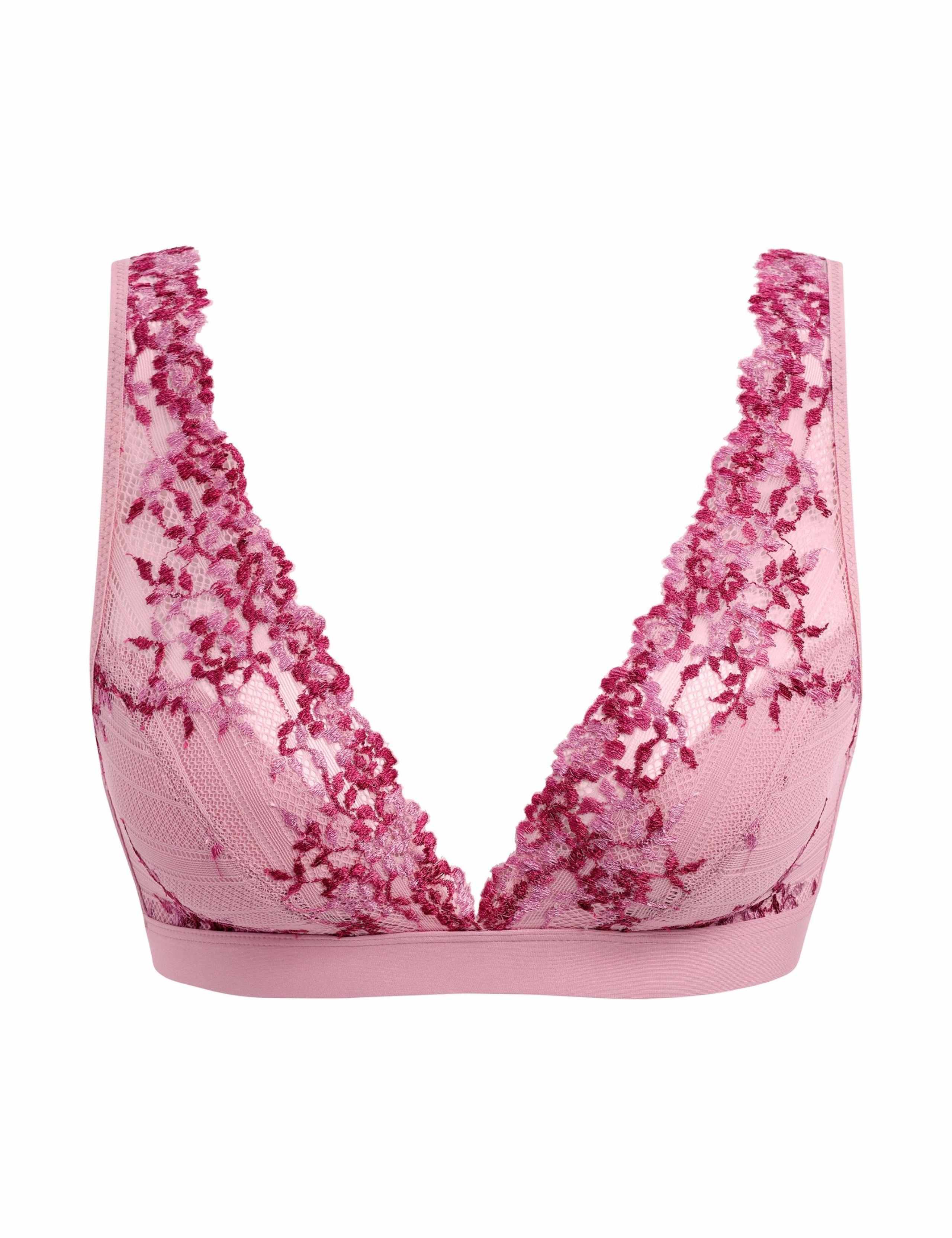 Embrace Floral Lace Non Wired Plunge Bra