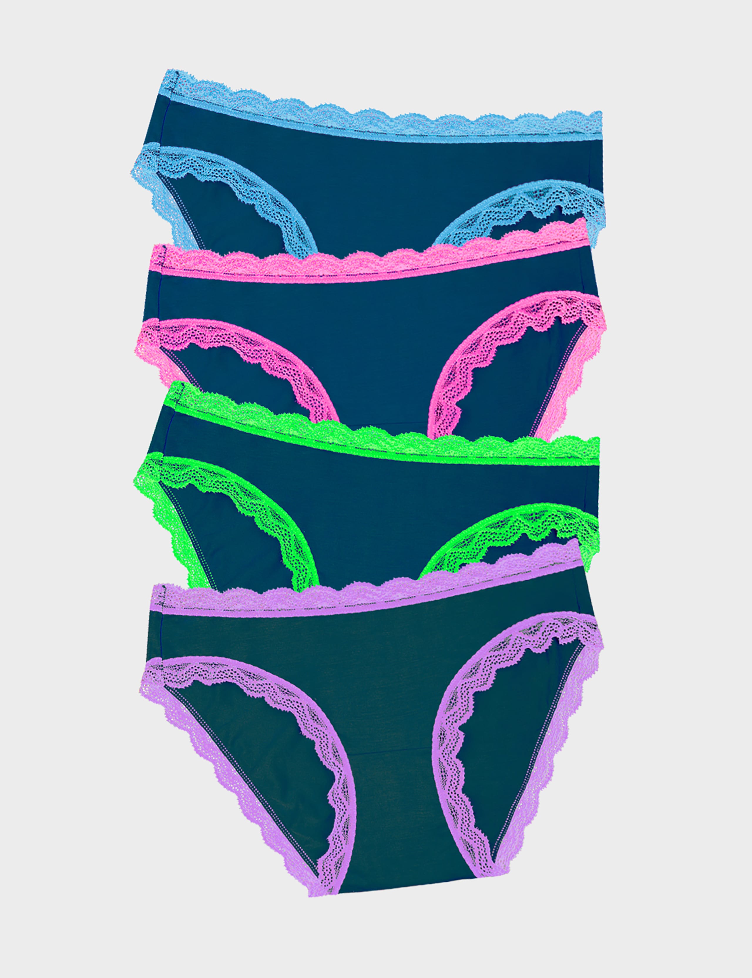 4pk Modal Rich Bikini Knickers