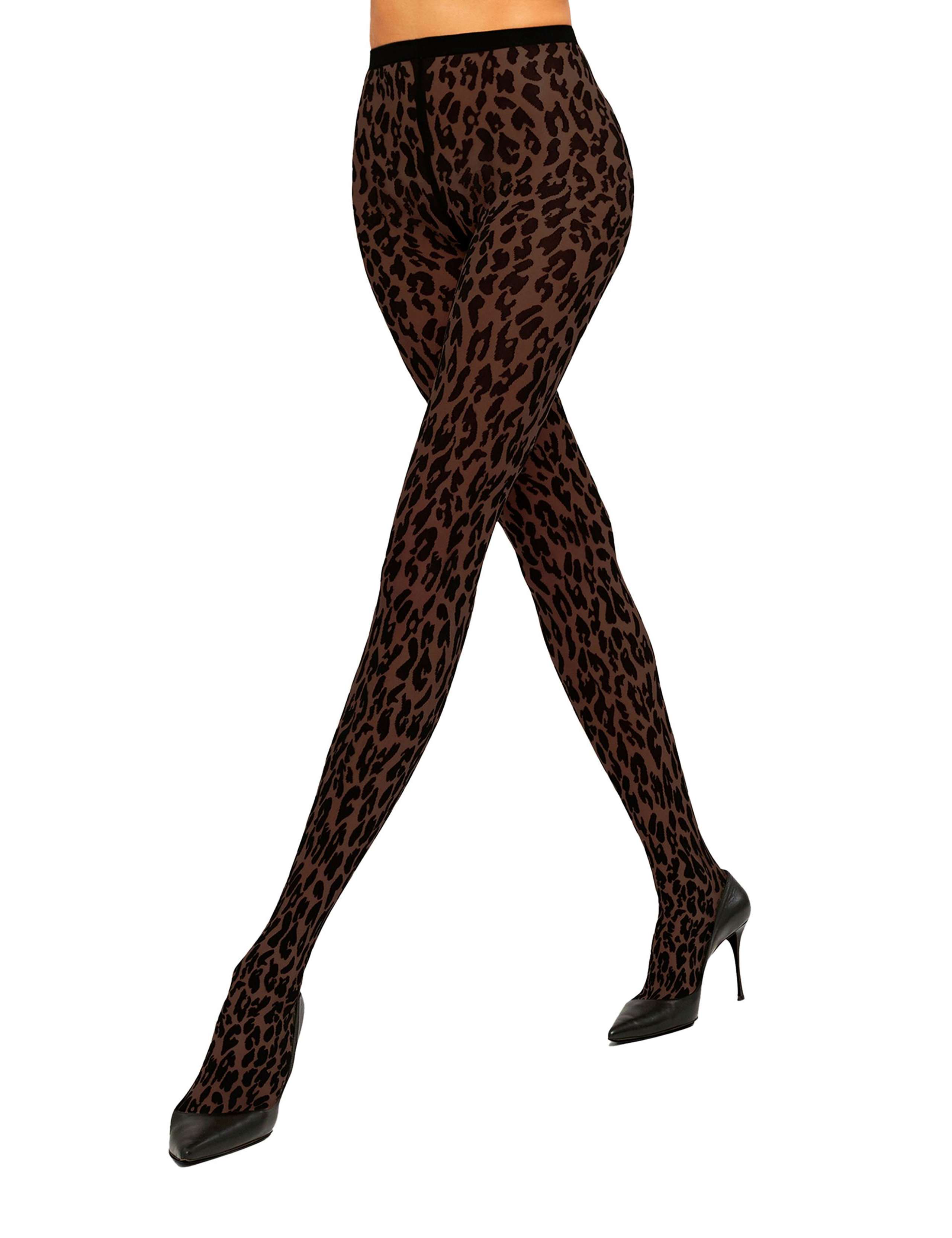 20 Denier Sheer Leopard Print Tights