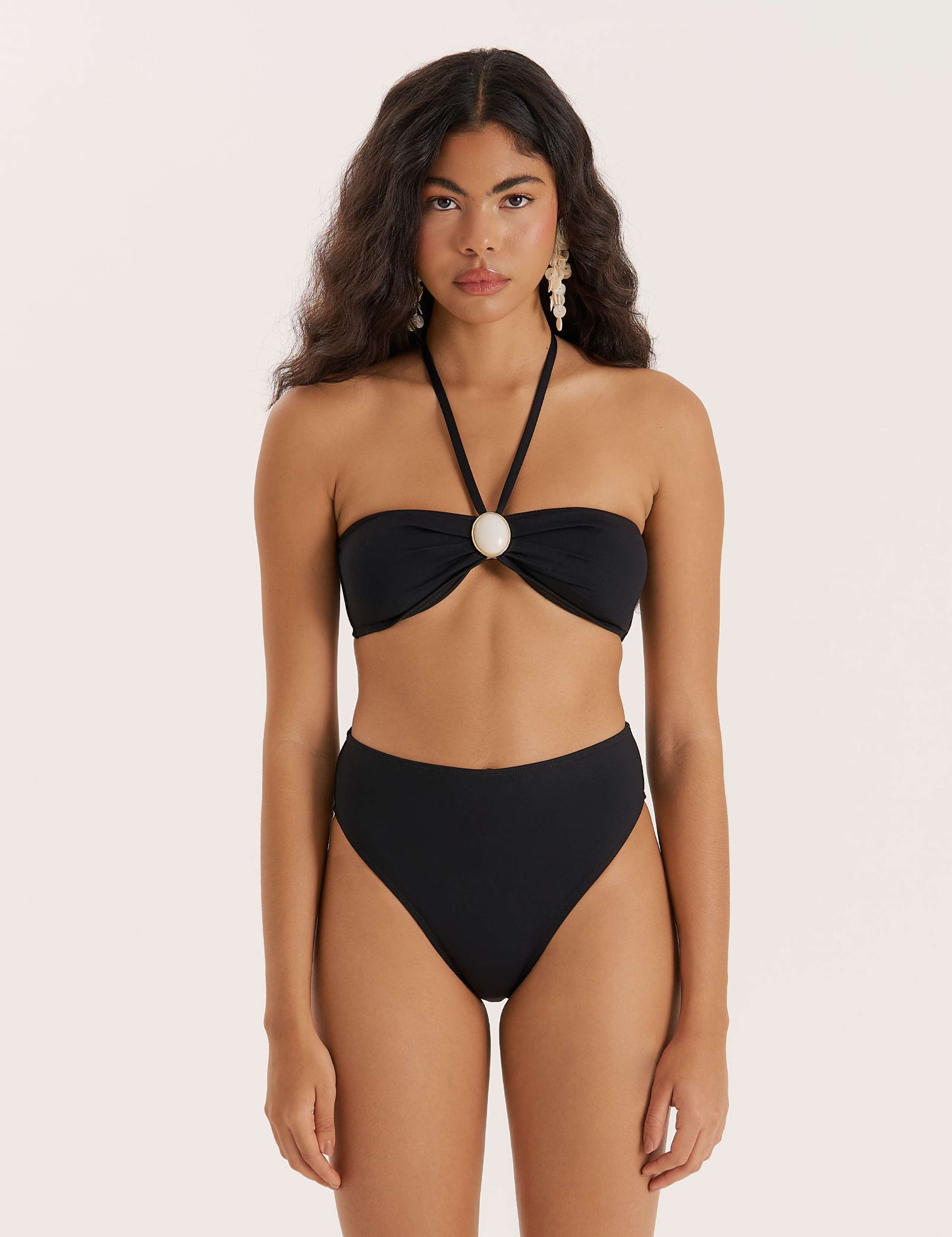 Embellished Bandeau Bikini Top