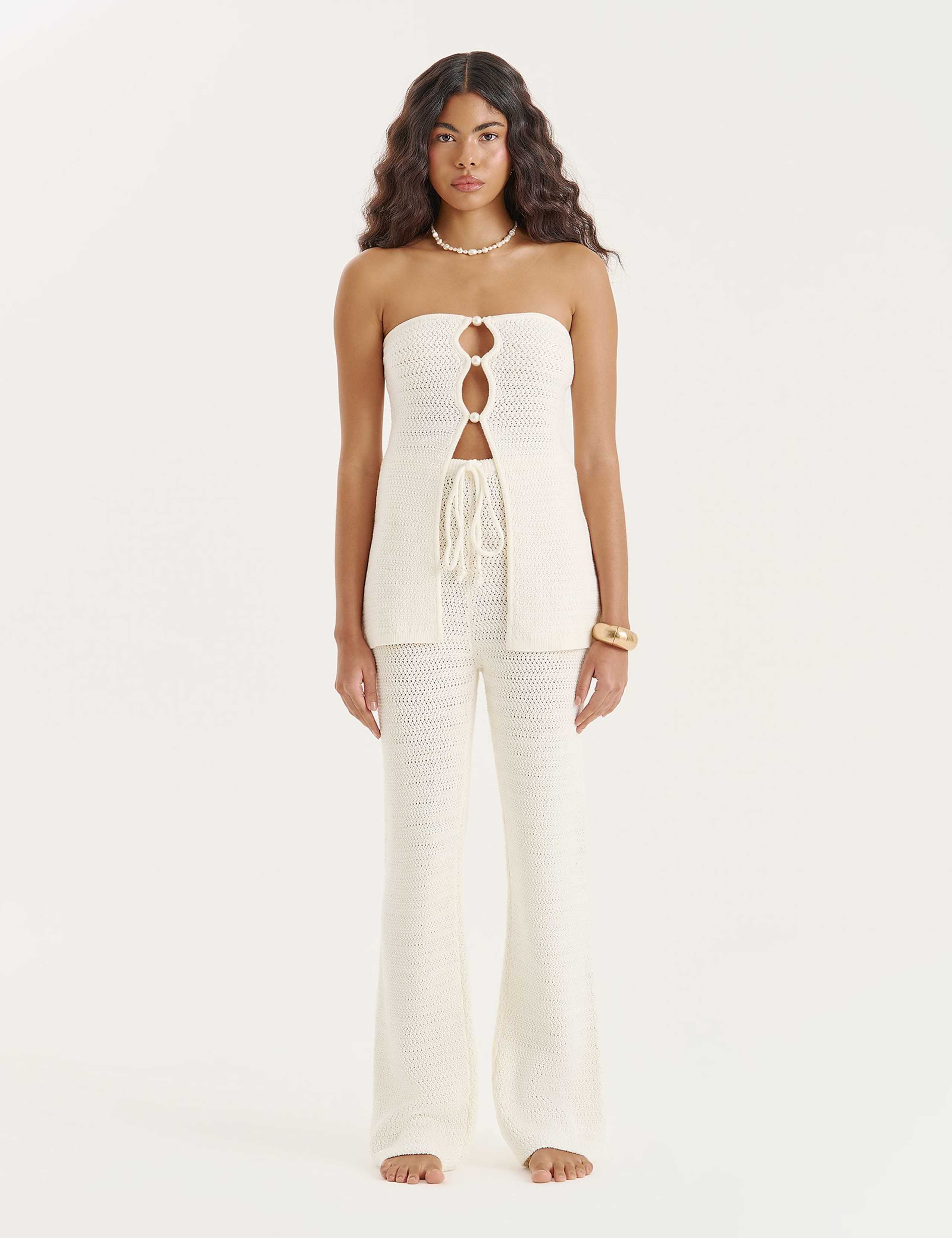 Cotton Rich Knitted Trousers