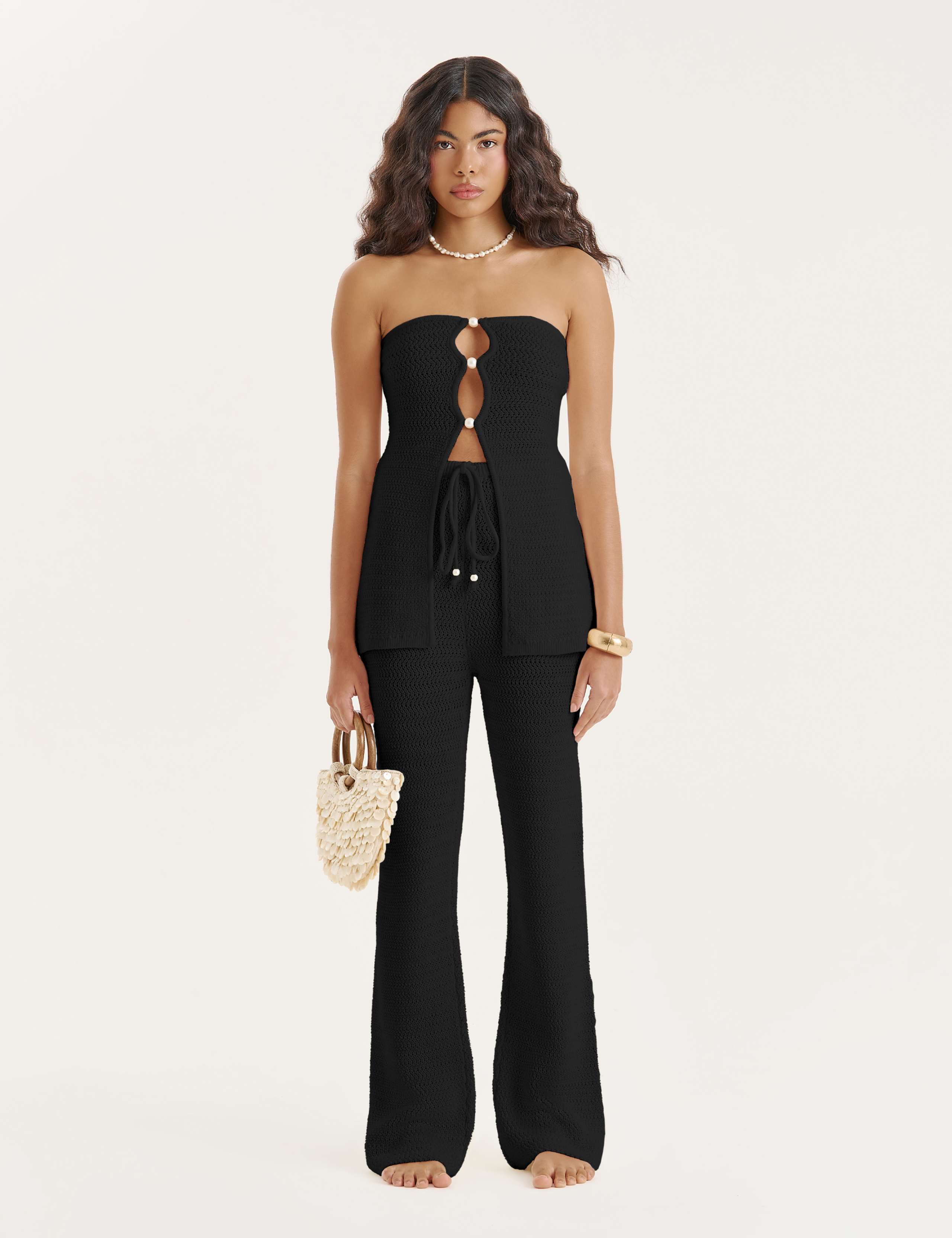 Cotton Rich Knitted Trousers