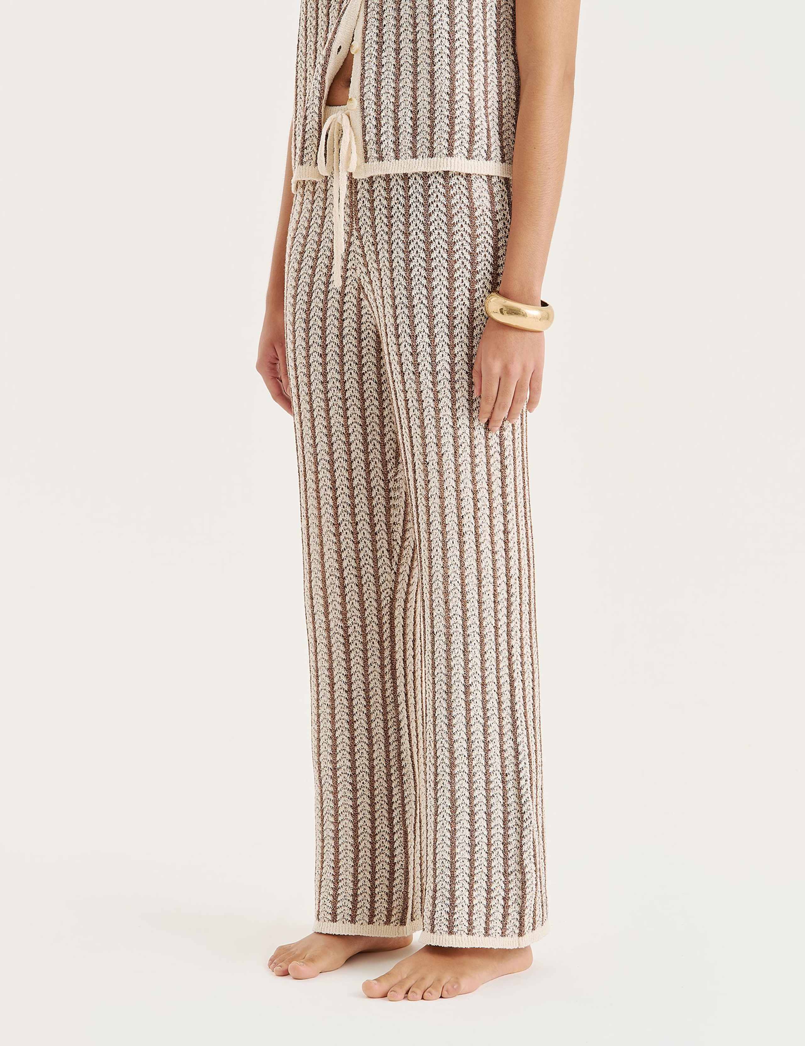 Striped Knitted Trousers