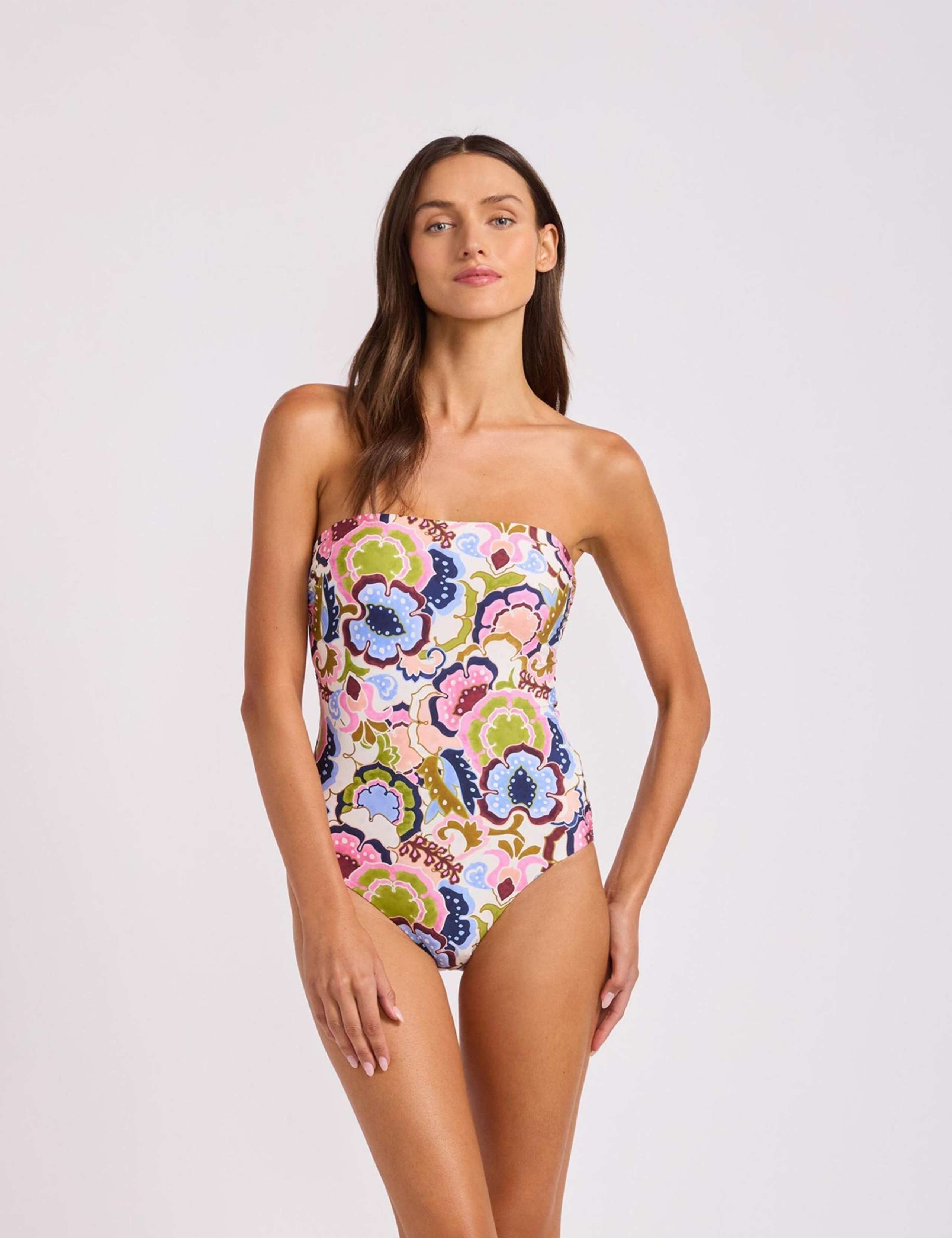 Floral Bandeau Swimsuit