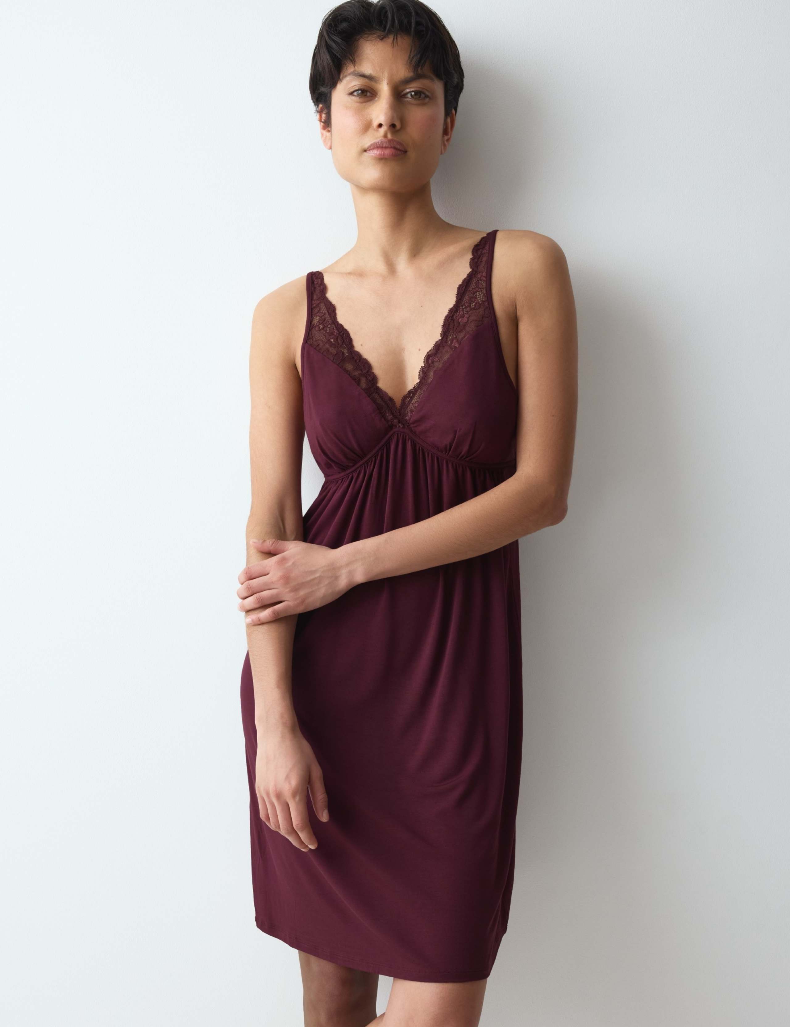 Amourette Modal Lace Trim Chemise