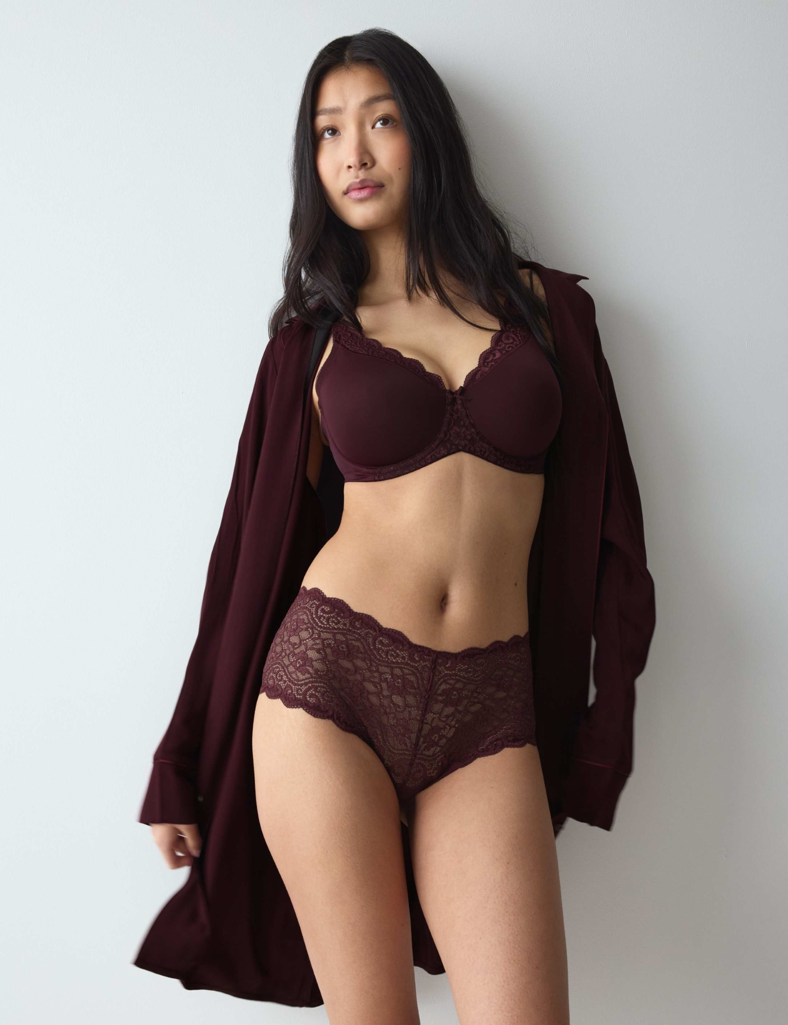 Amourette Maxi Lace Trim High Waisted Knickers
