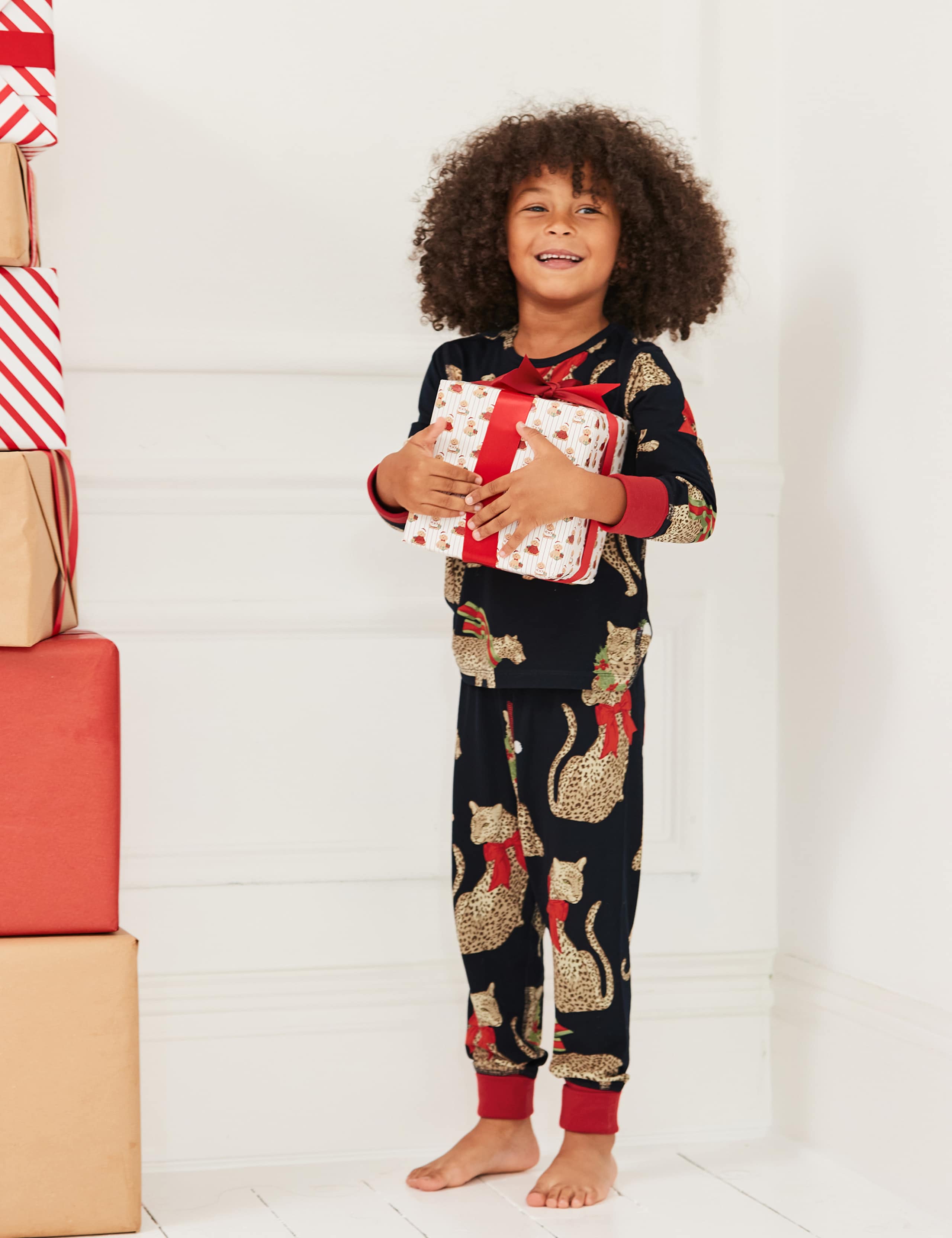 Crew Neck Printed Family Pyjama Set (1-12 Yrs)