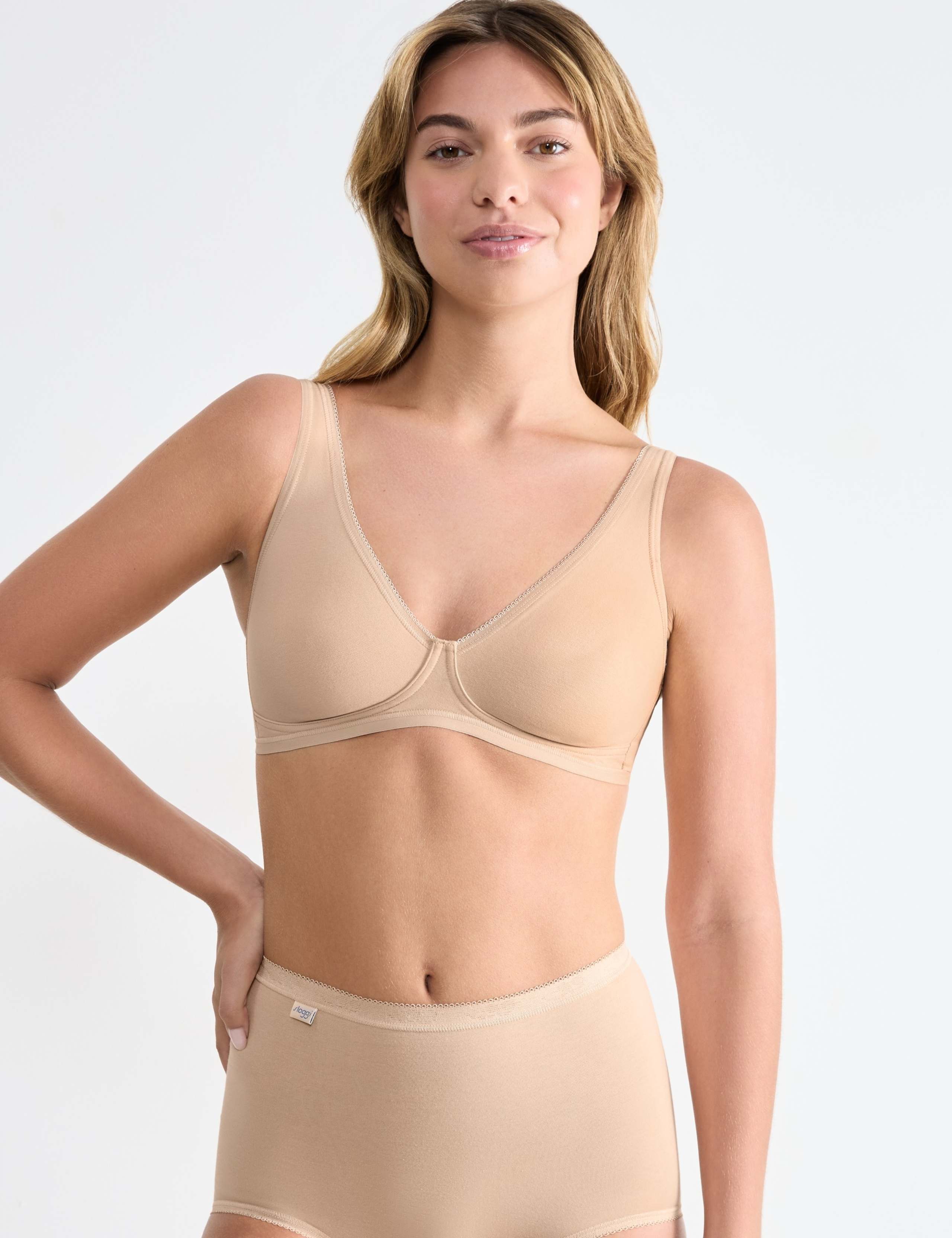 Basic+ Non Wired Cotton Full Cup Bra
