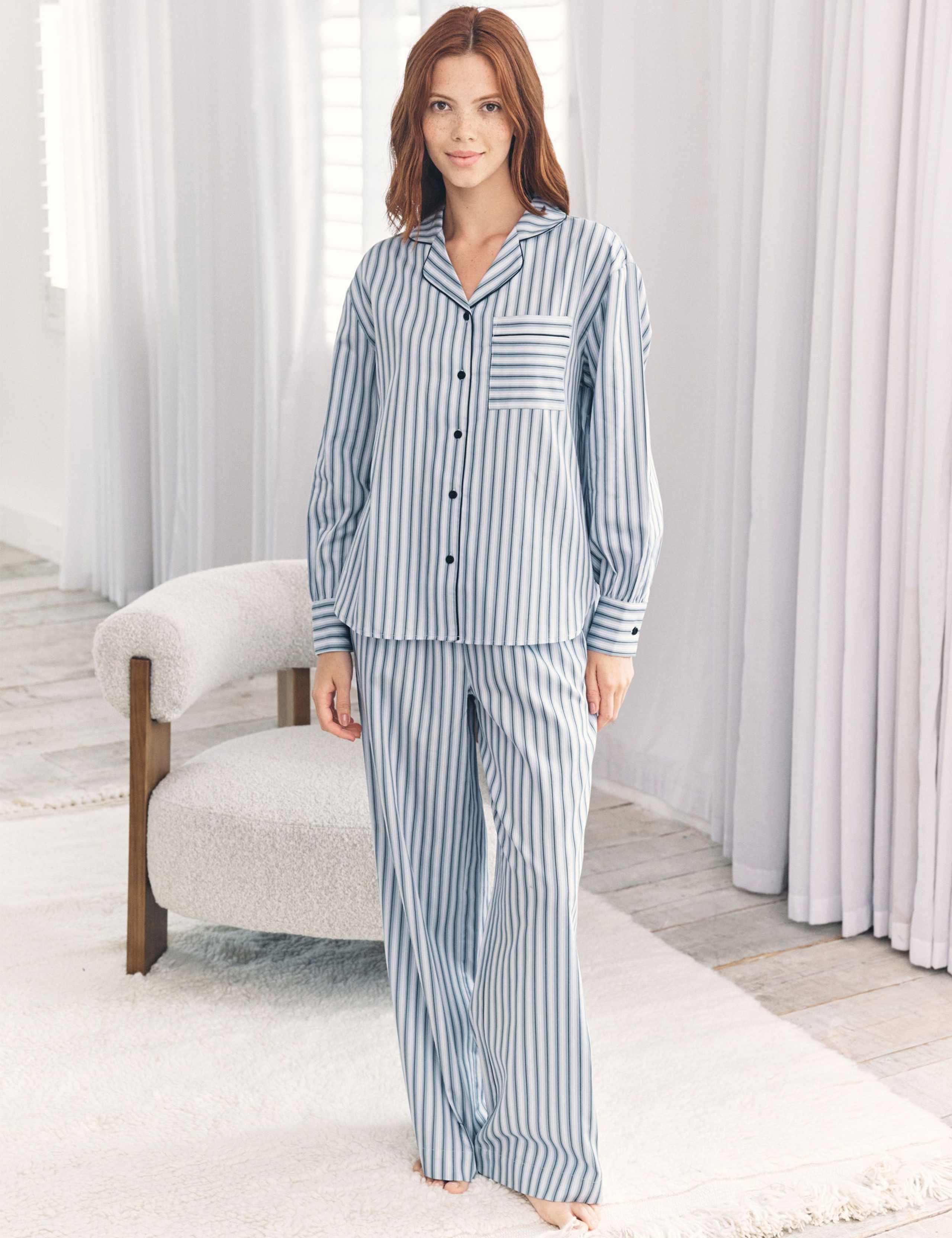 Pure Cotton Striped Pyjama Set