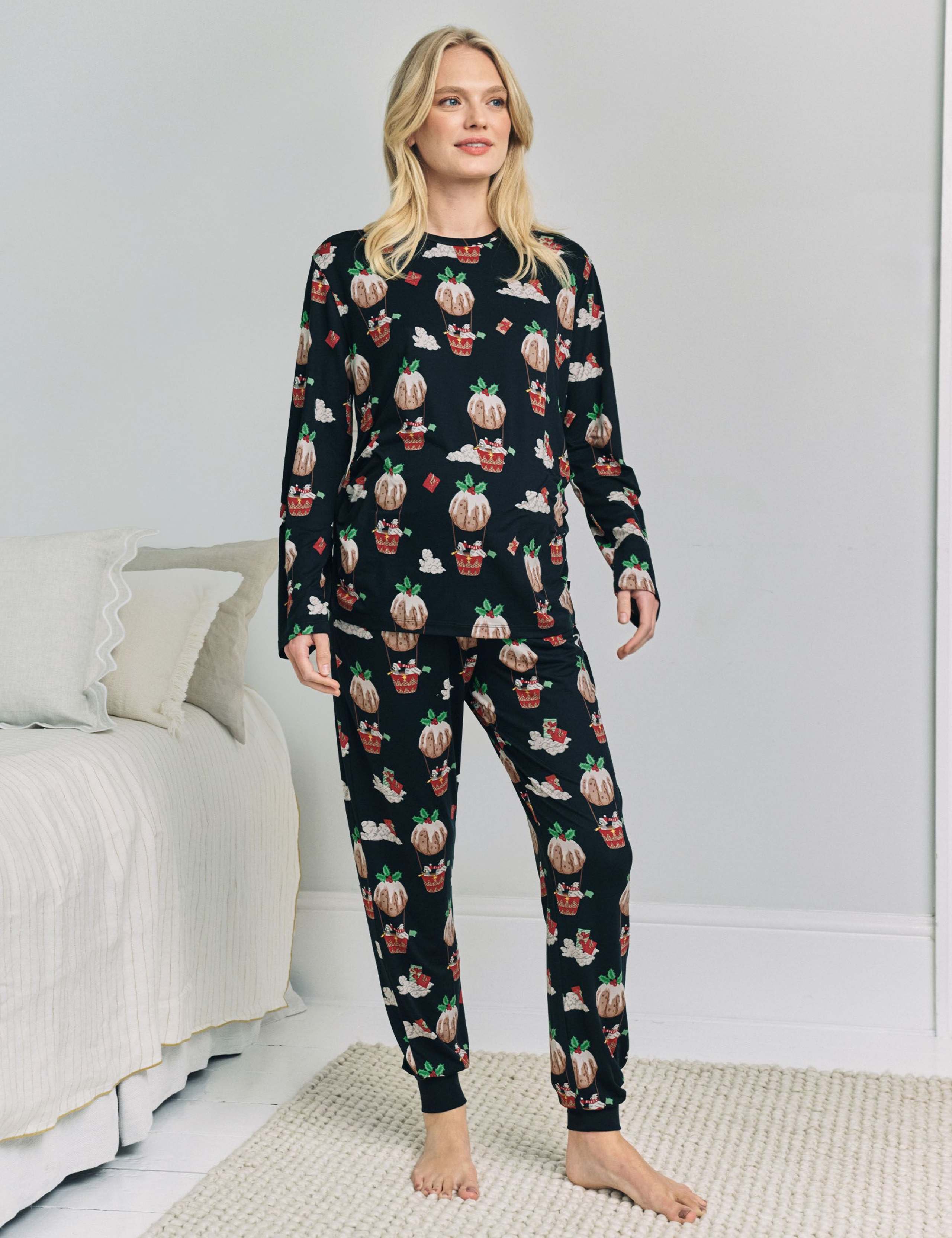 Maternity Christmas Pudding Pyjama Set