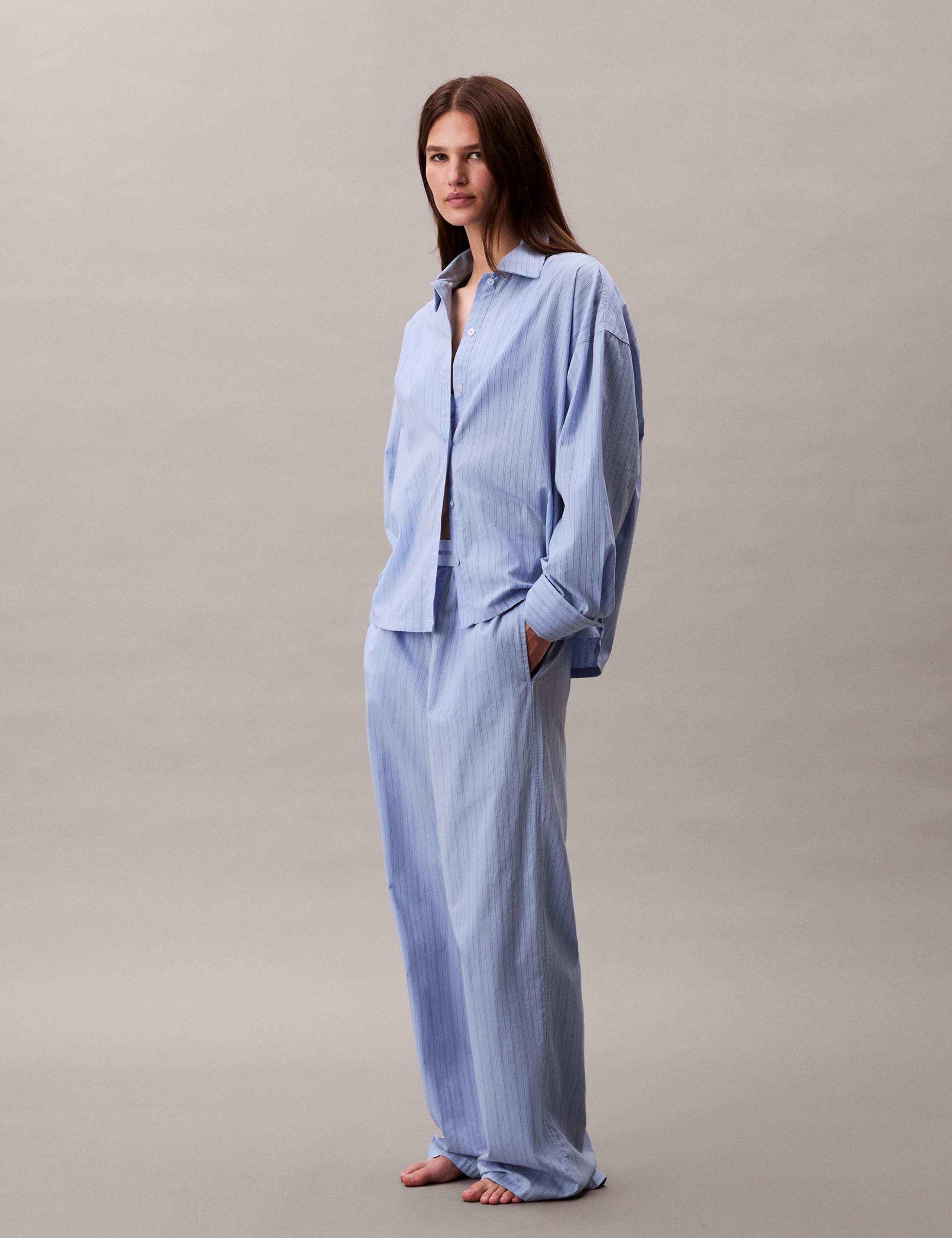 Pure Cotton Striped Pyjama Top