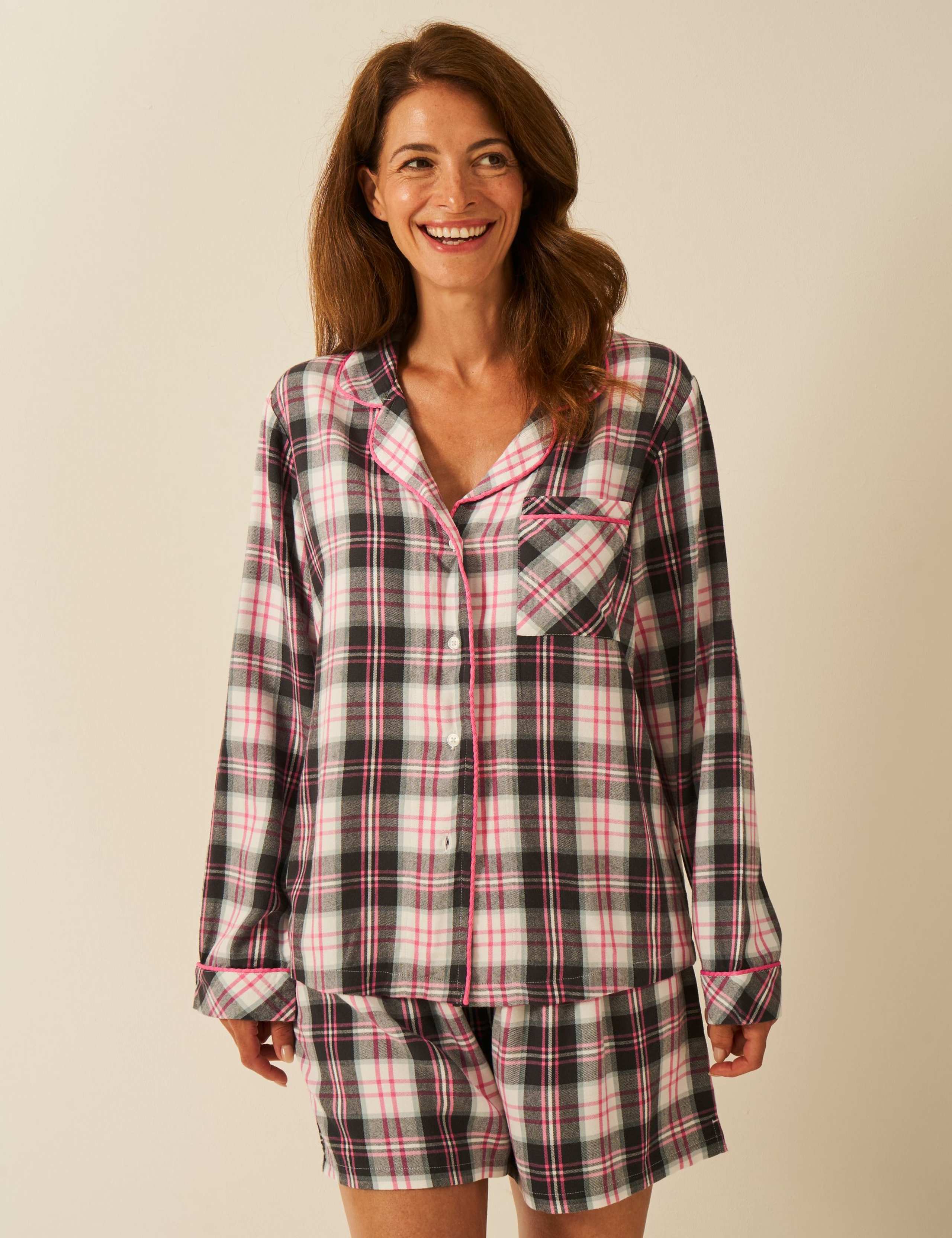 Checked Pyjama Shorts