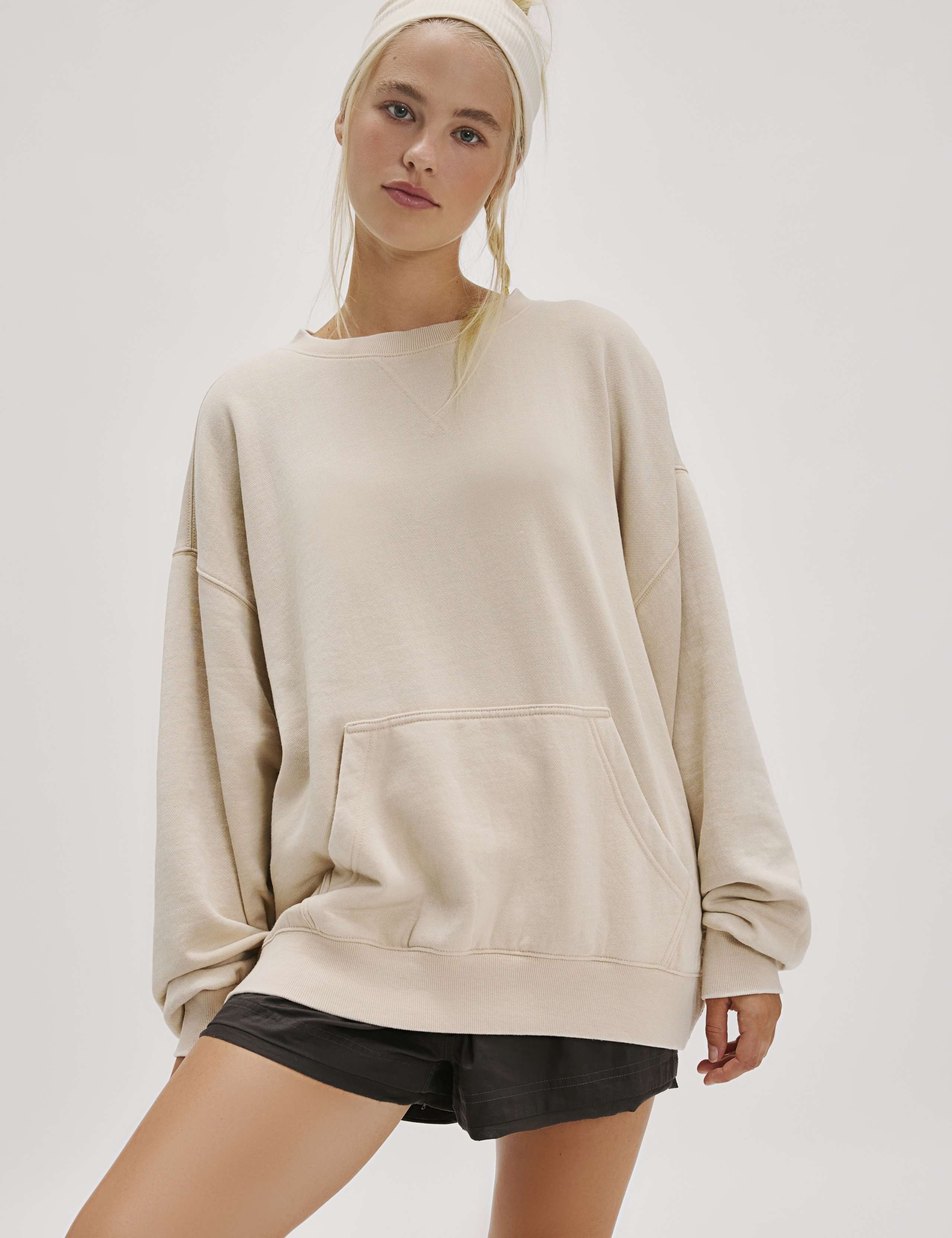 Cotton Rich Crew Neck Sweatshirt