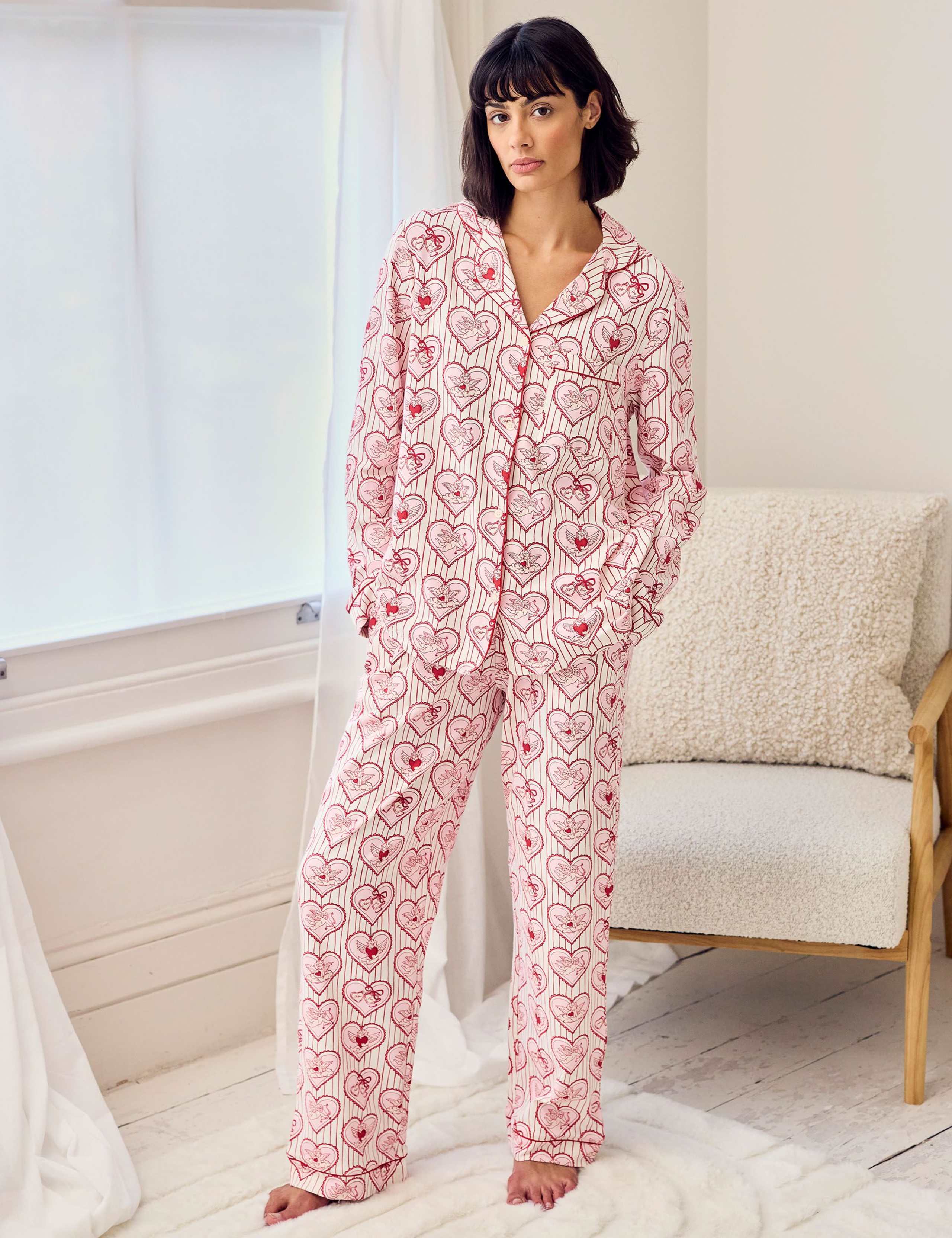 Cotton Rich Cupid Print Pyjama Set