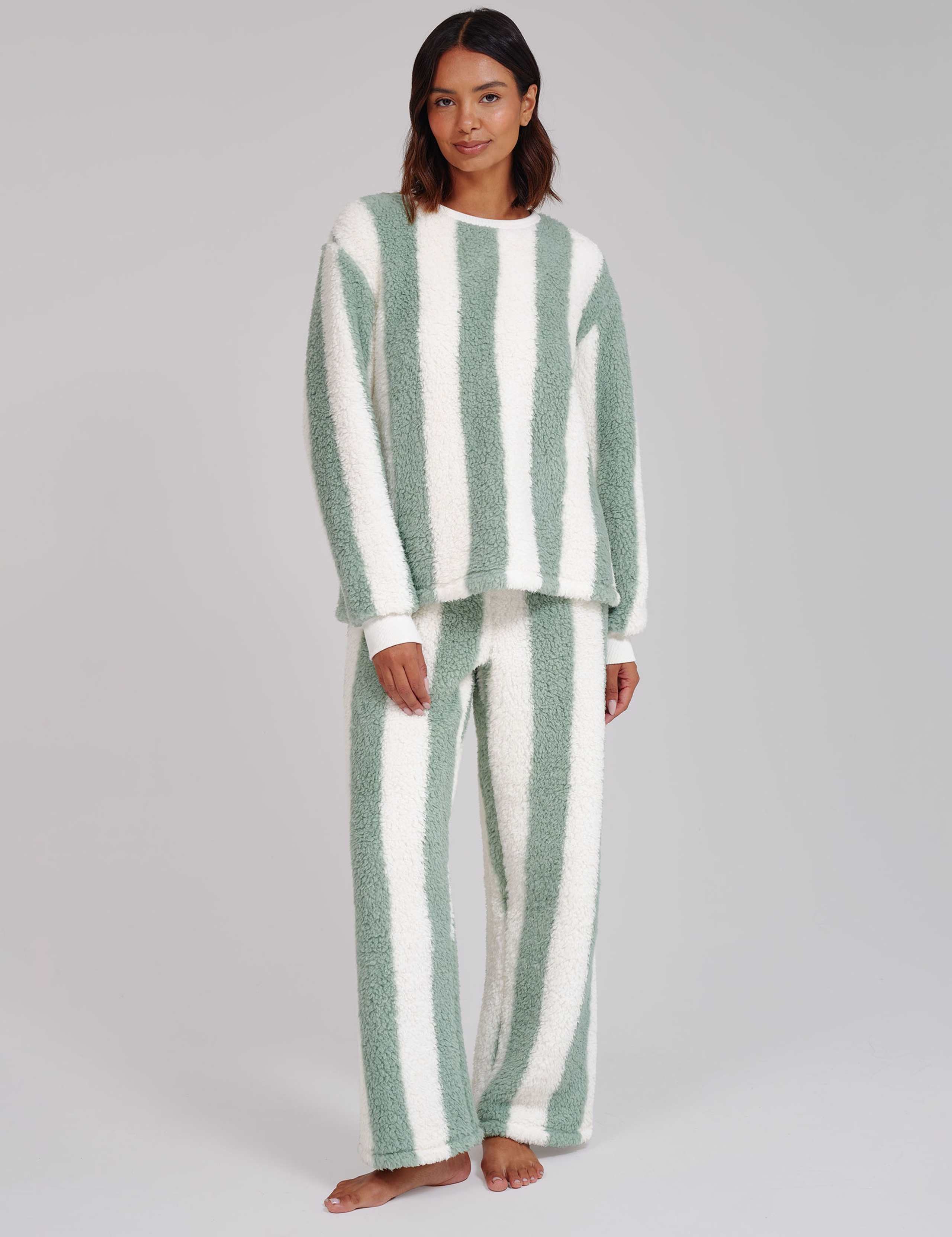 Striped Fleece Lounge Set