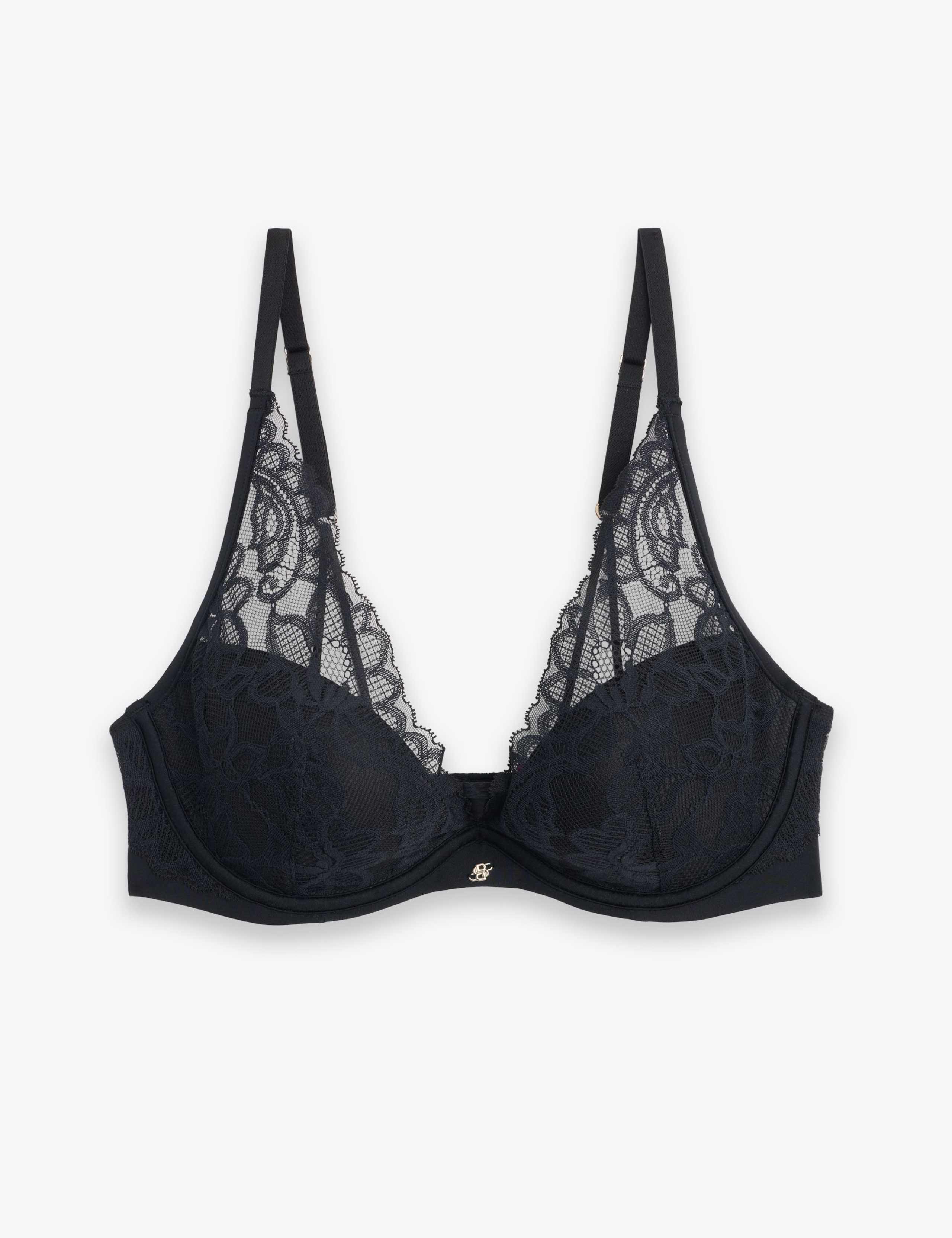 Lace Half Padded Wired Push Up Bra (B-D)