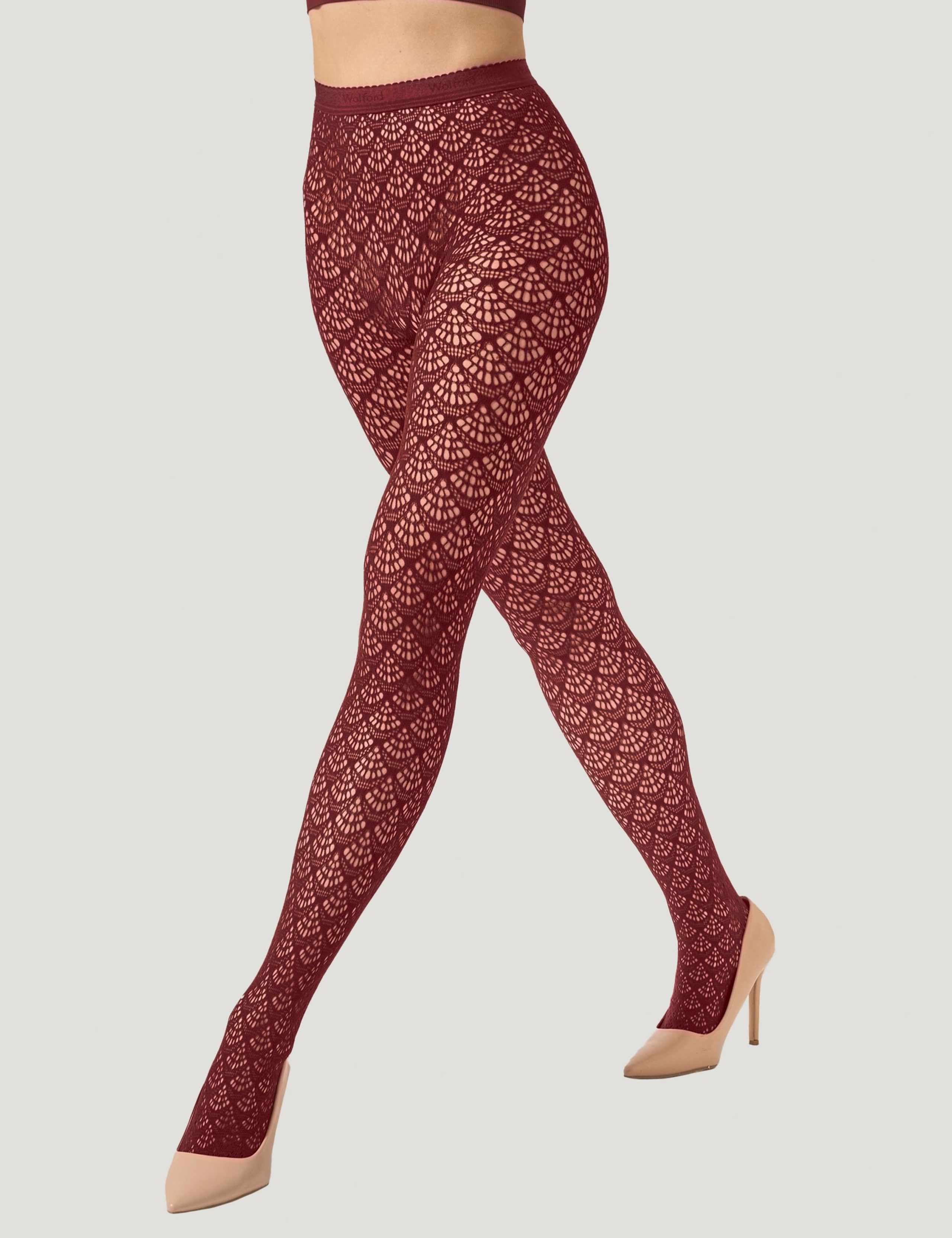 Geometric Sheer Tights