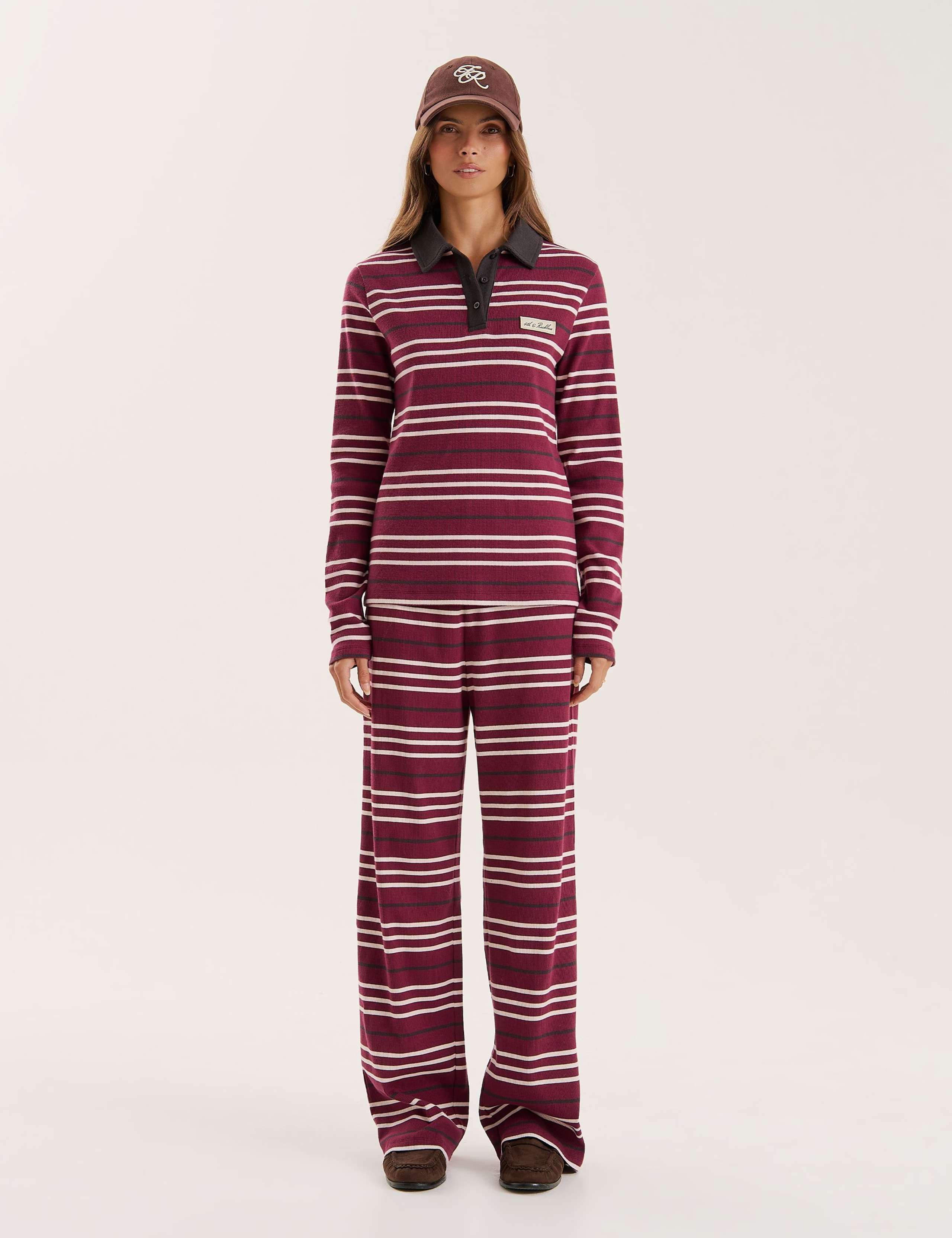 Cotton Rich Striped Rugby Top