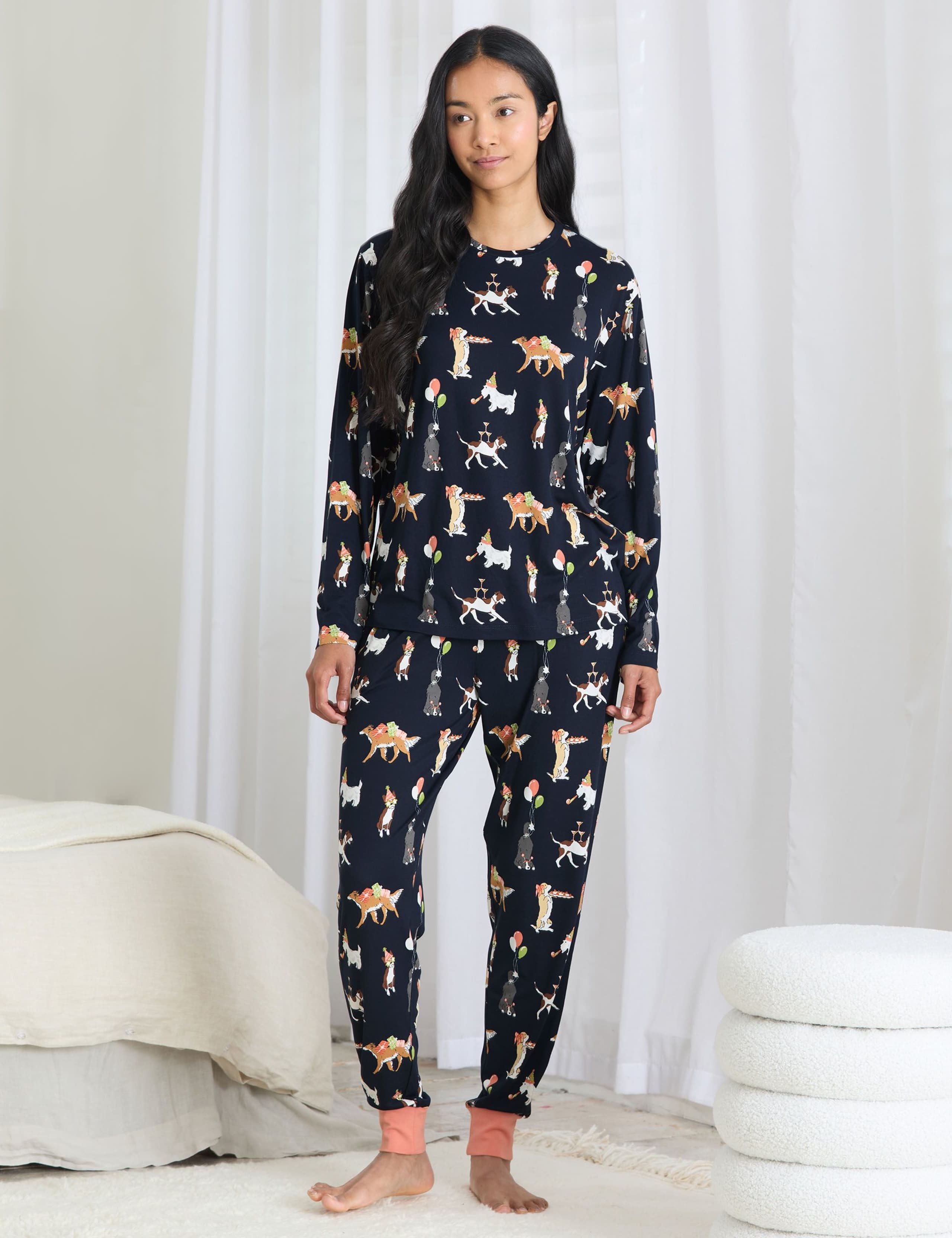 Dog Print Pyjama Set