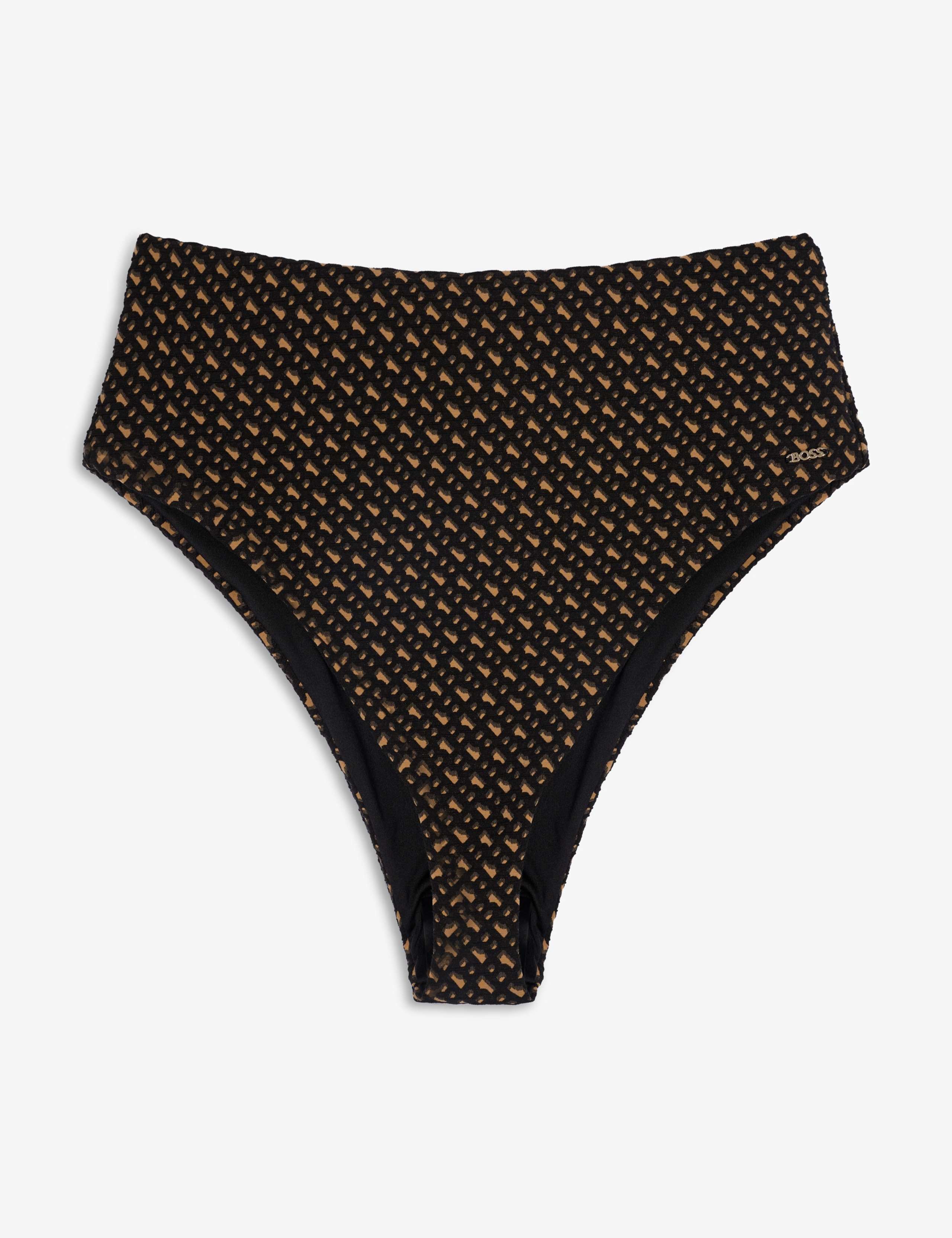 Monogram High Waisted Bikini Bottoms