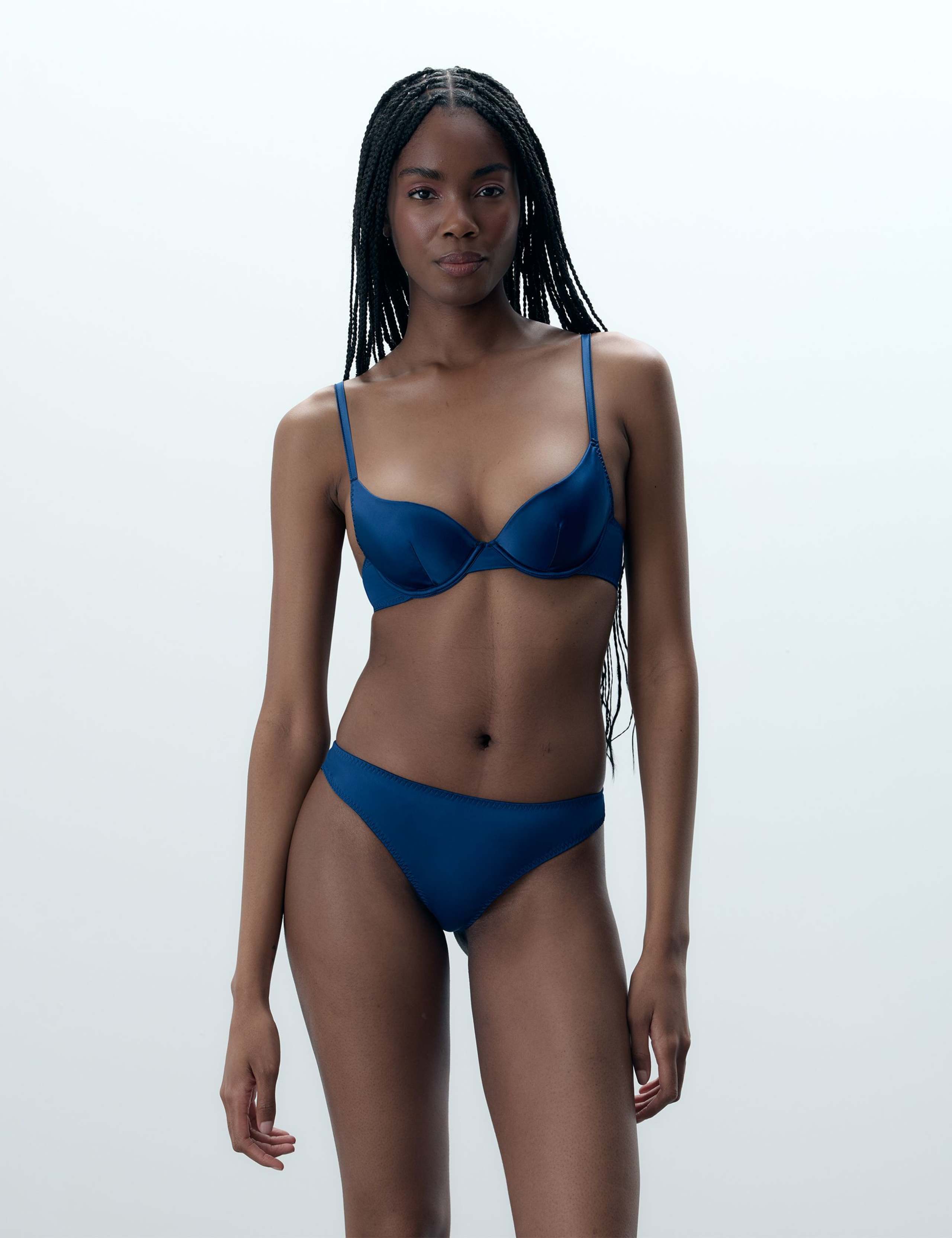 Verona Satin Wired Push-Up Bra (B-F)