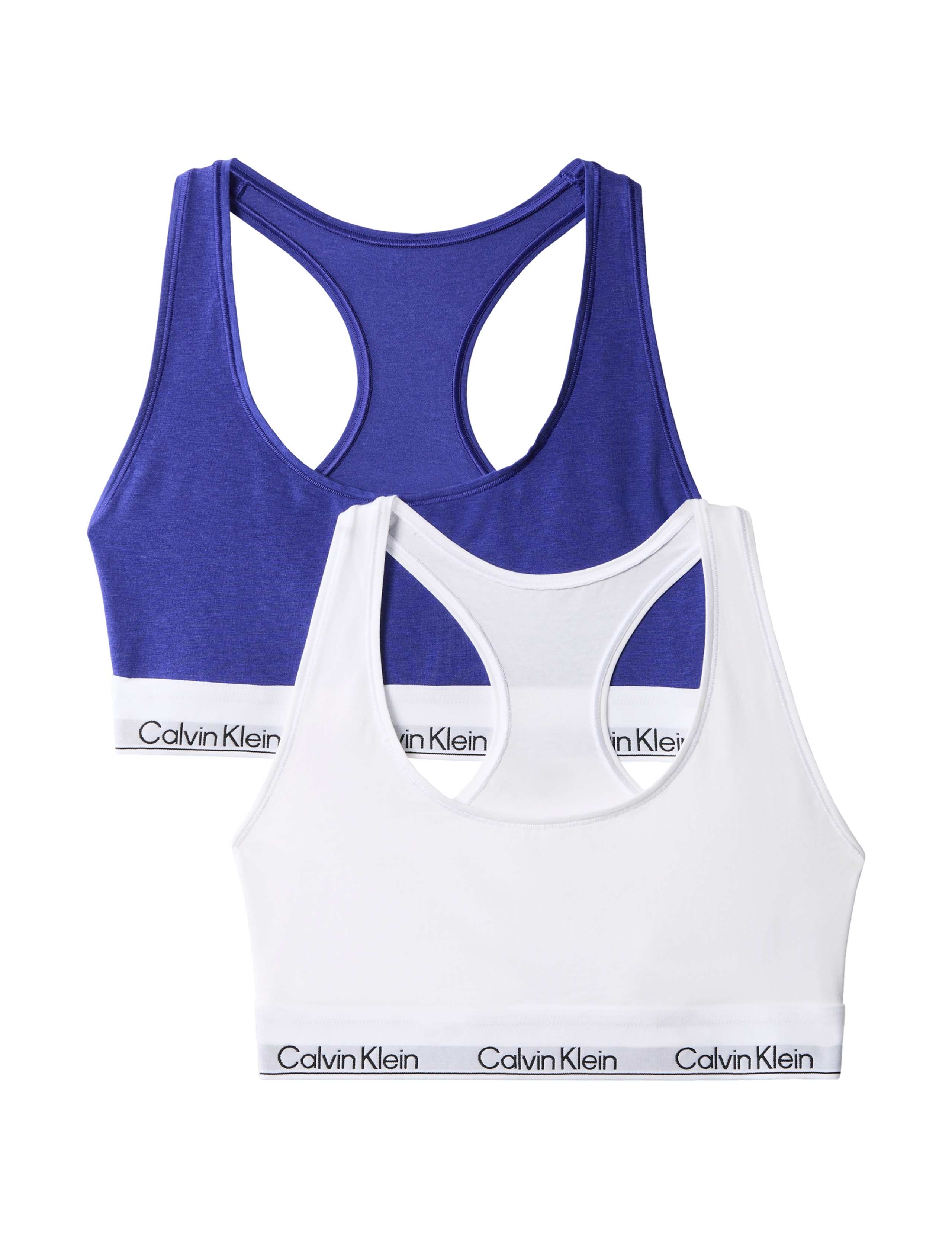2 Pack Icon Cotton Blend Non Wired Bralettes