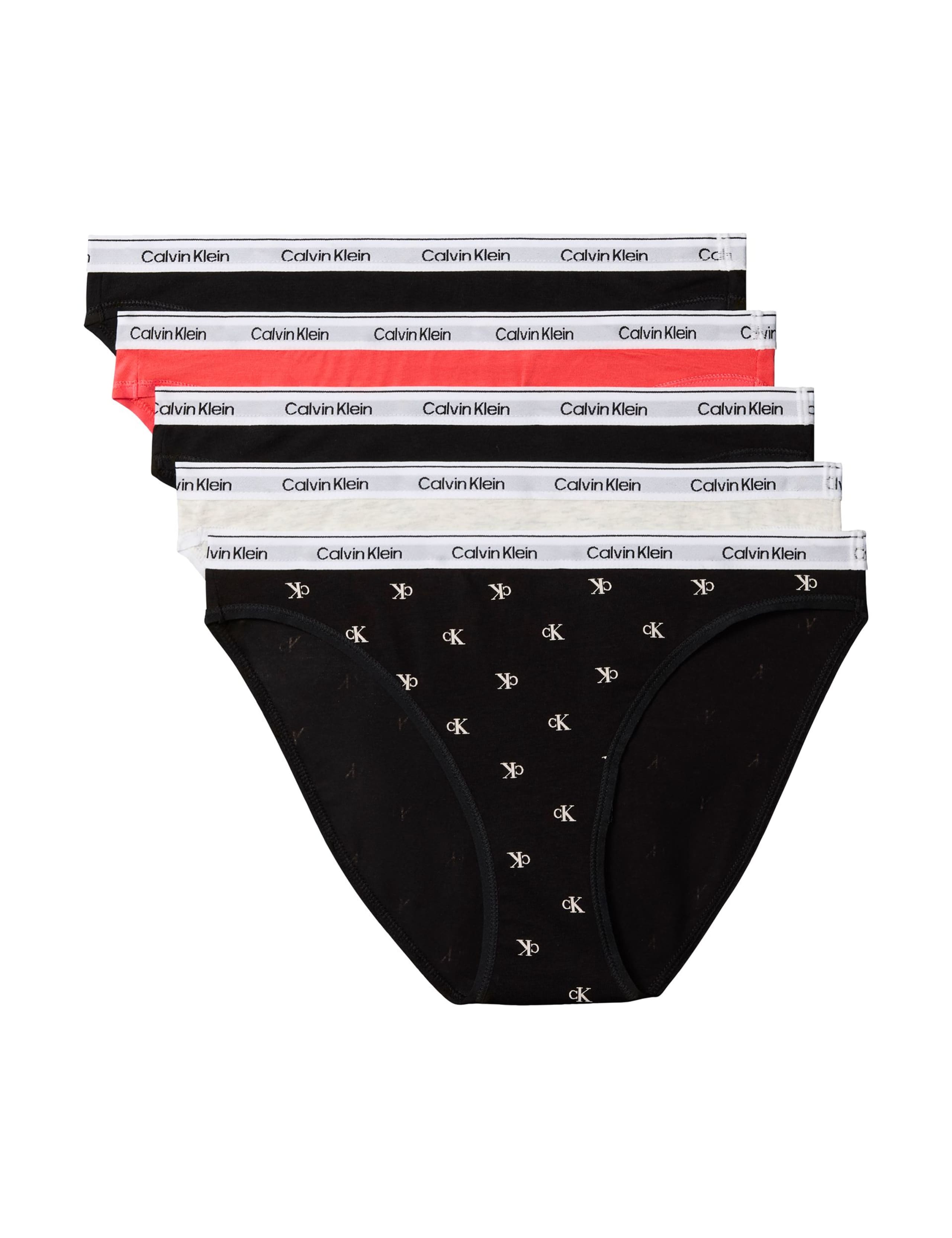 5 Pack Icon Logo Cotton Rich Bikini Knickers