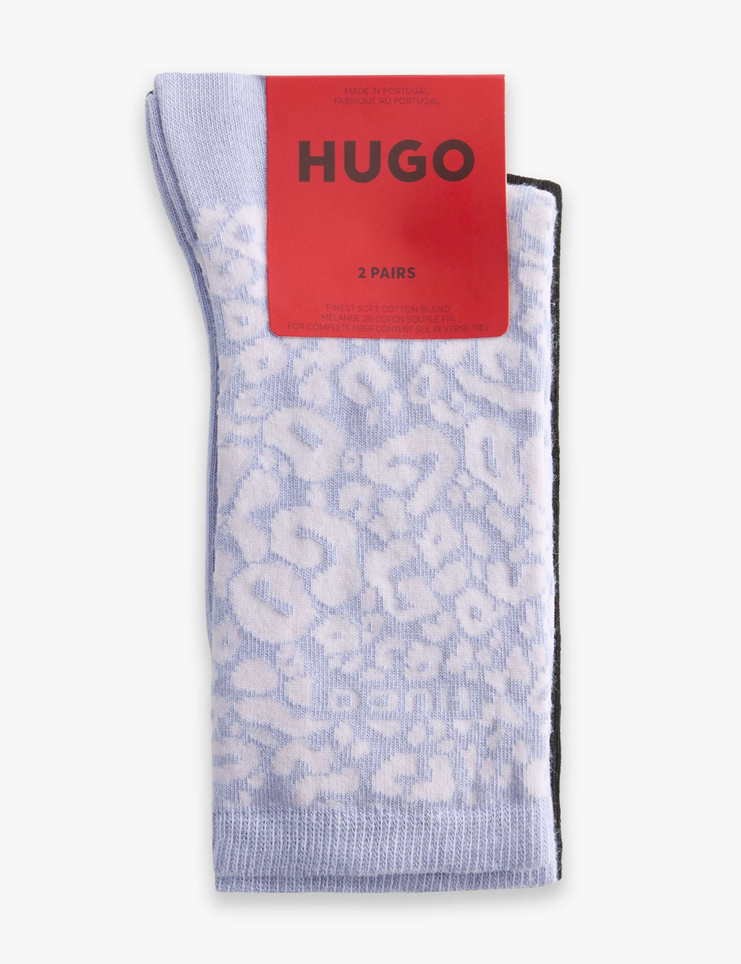 2 Pack Cotton Blend Ankle High Socks