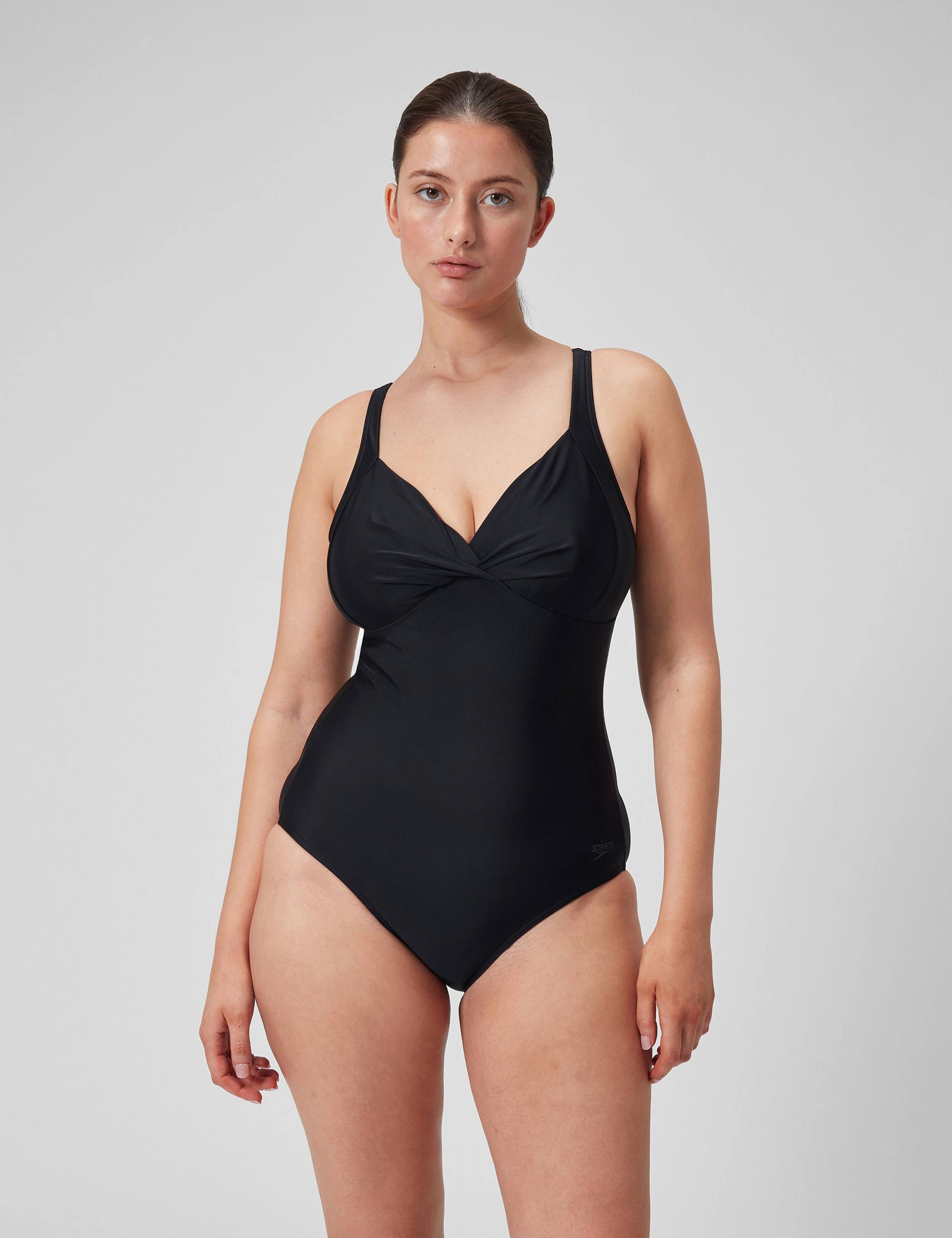 Ruched V-Neck Swimsuit