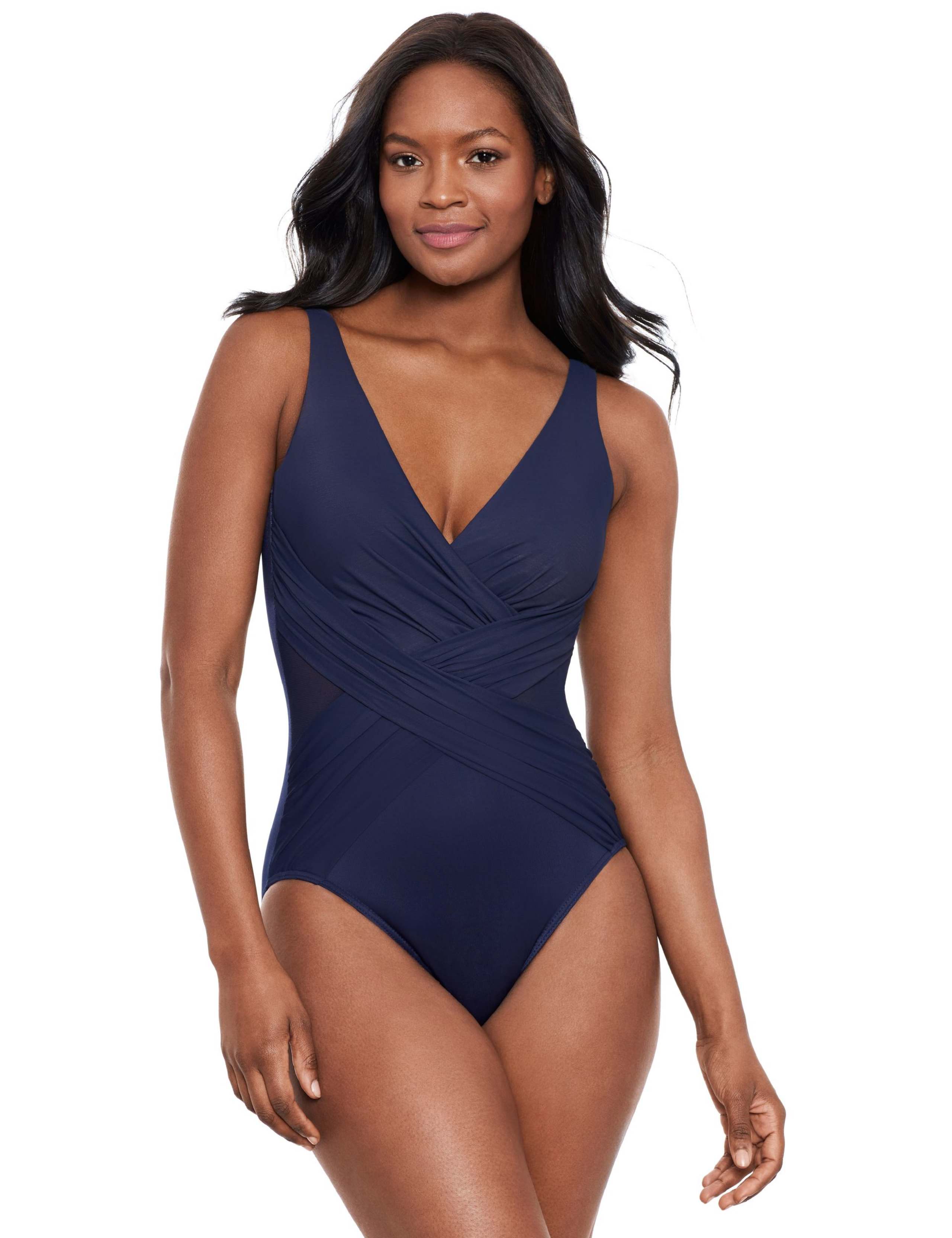 Firm Control V-Neck Swimsuit