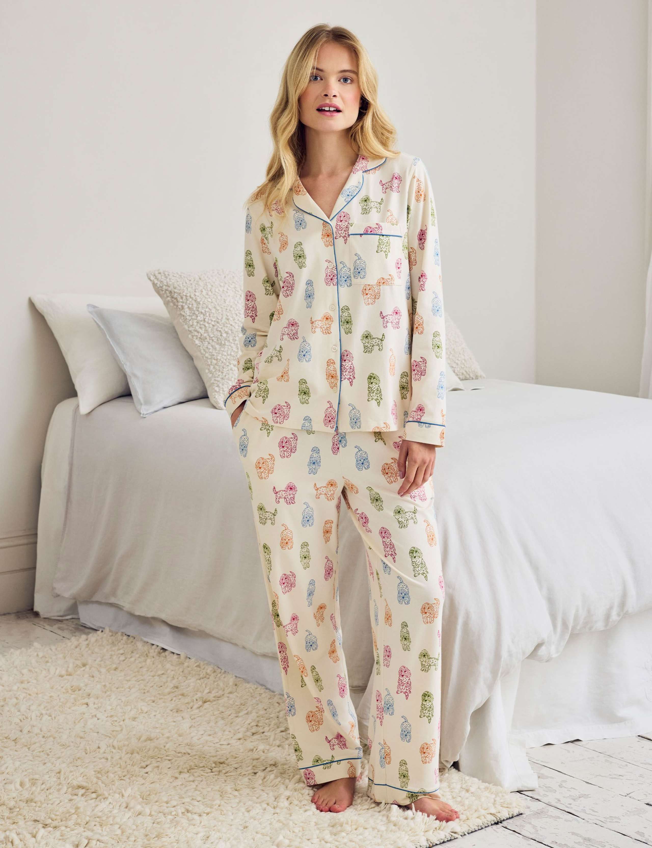 Cotton Rich Dog Print Pyjama Set