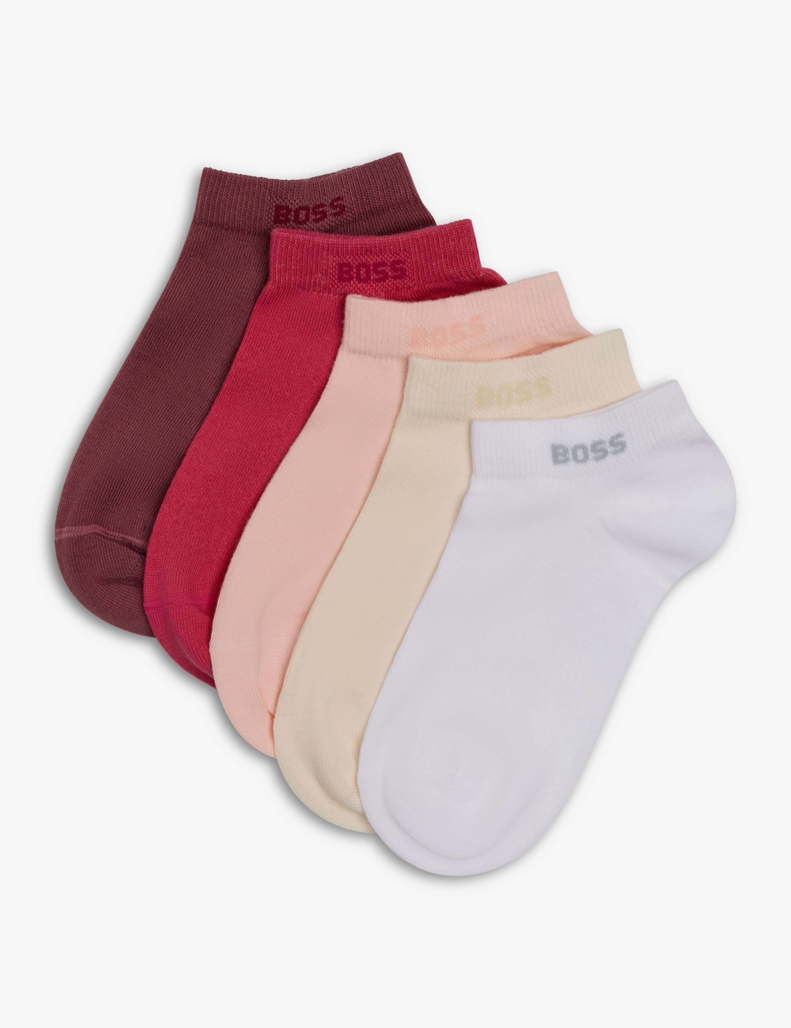 5 Pack Cotton Rich Ankle High Socks