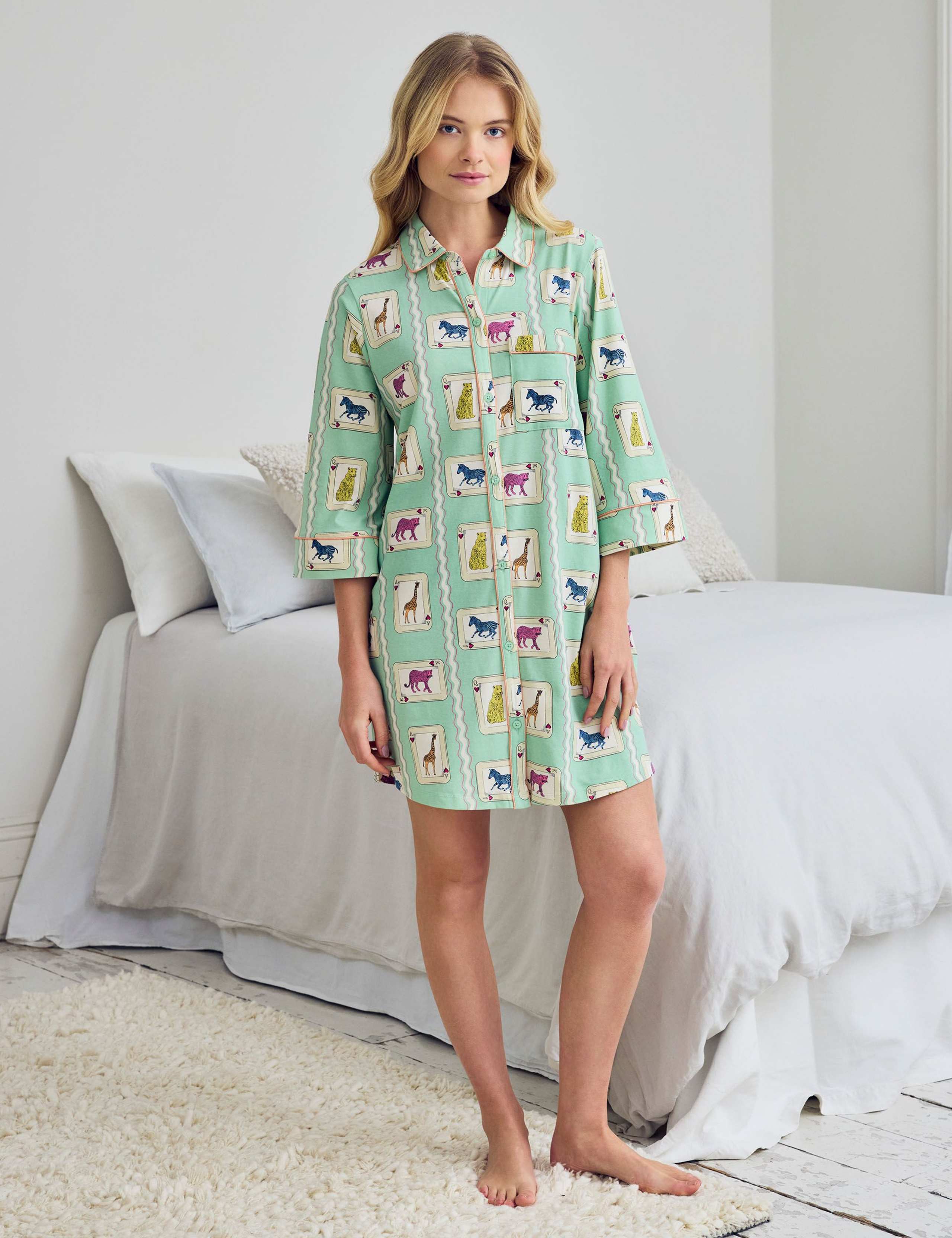 Cotton Rich Flamingo Print Nightshirt
