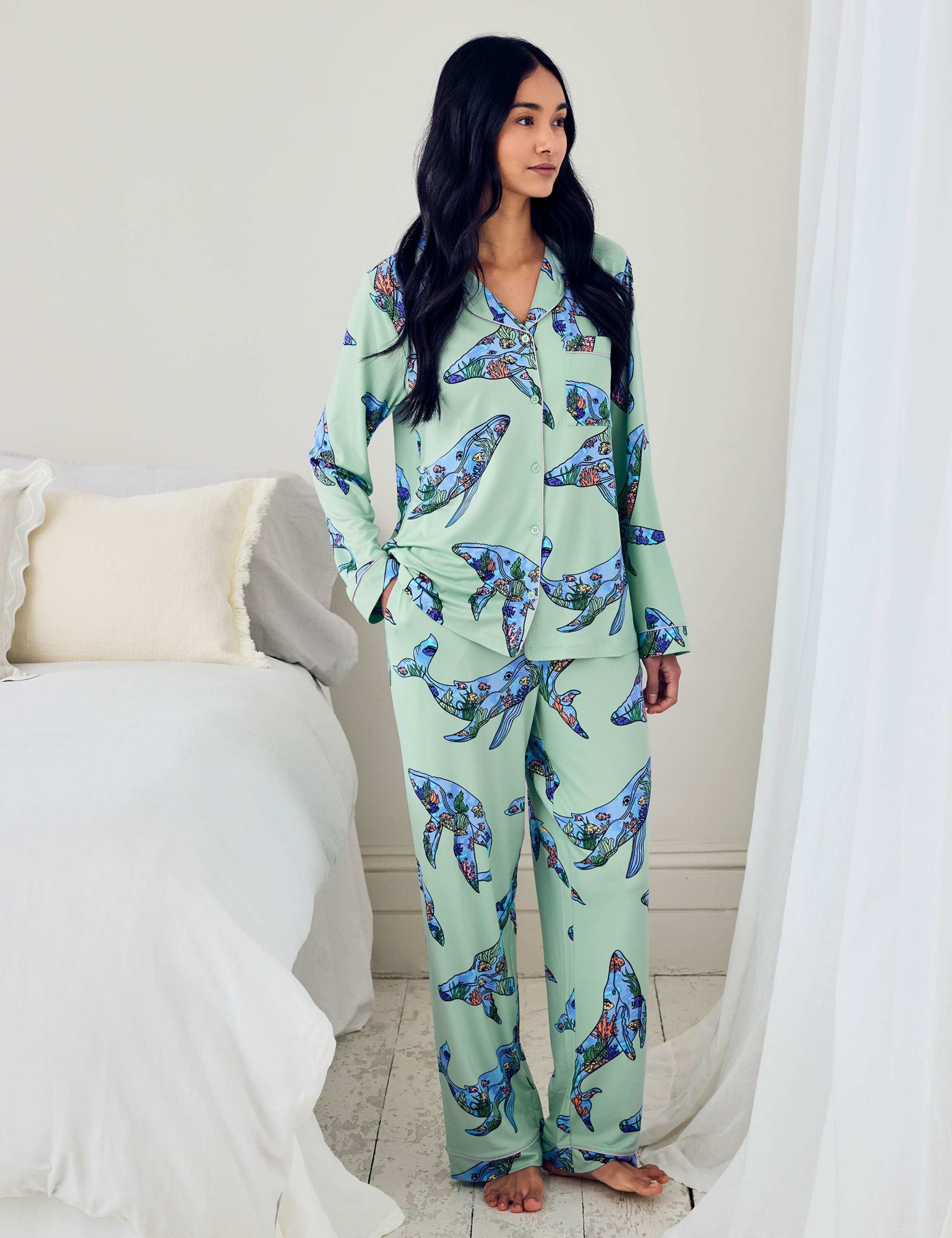 Whale Print Pyjama Set