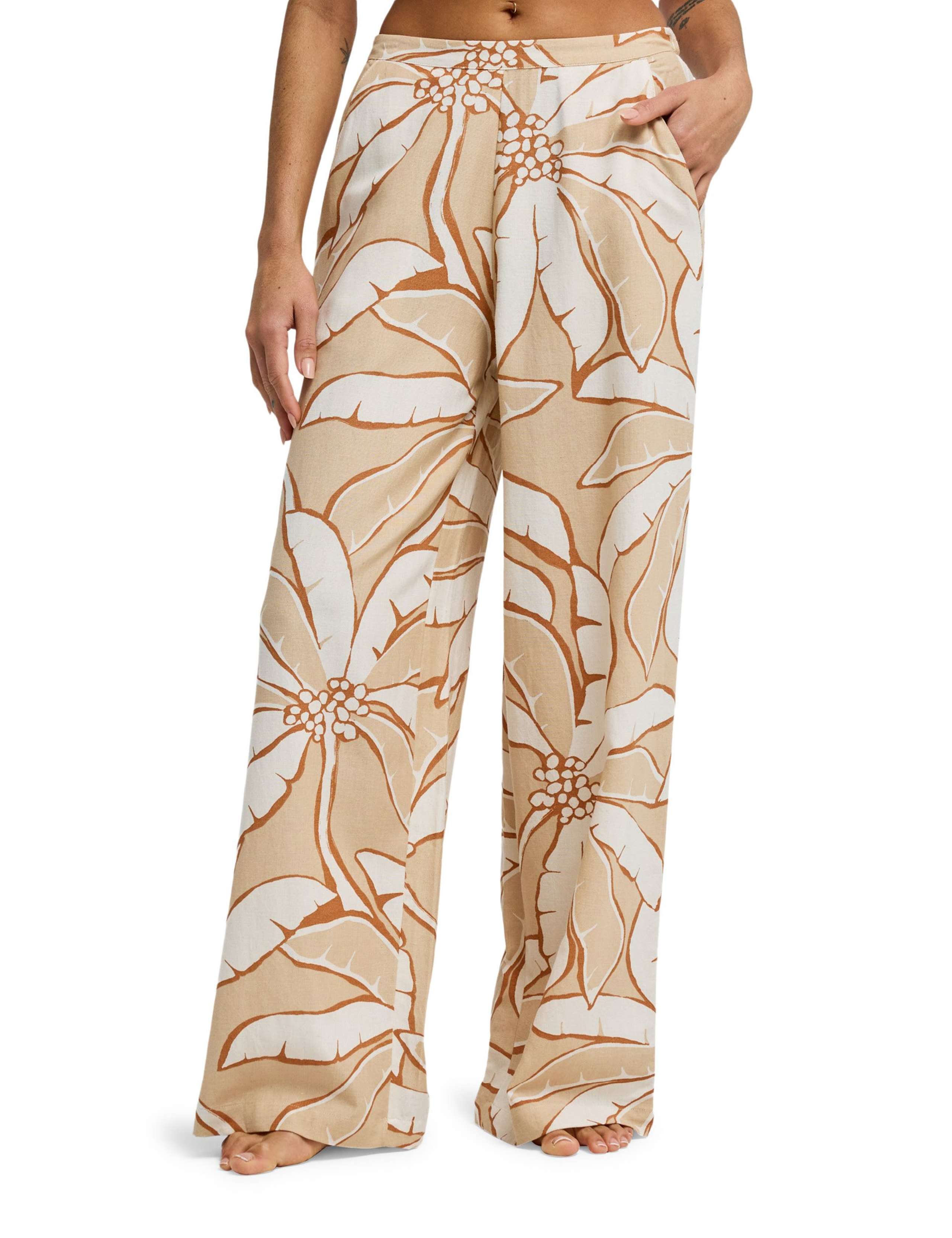 Tropic Breeze Floral Elasticated Waist Trousers