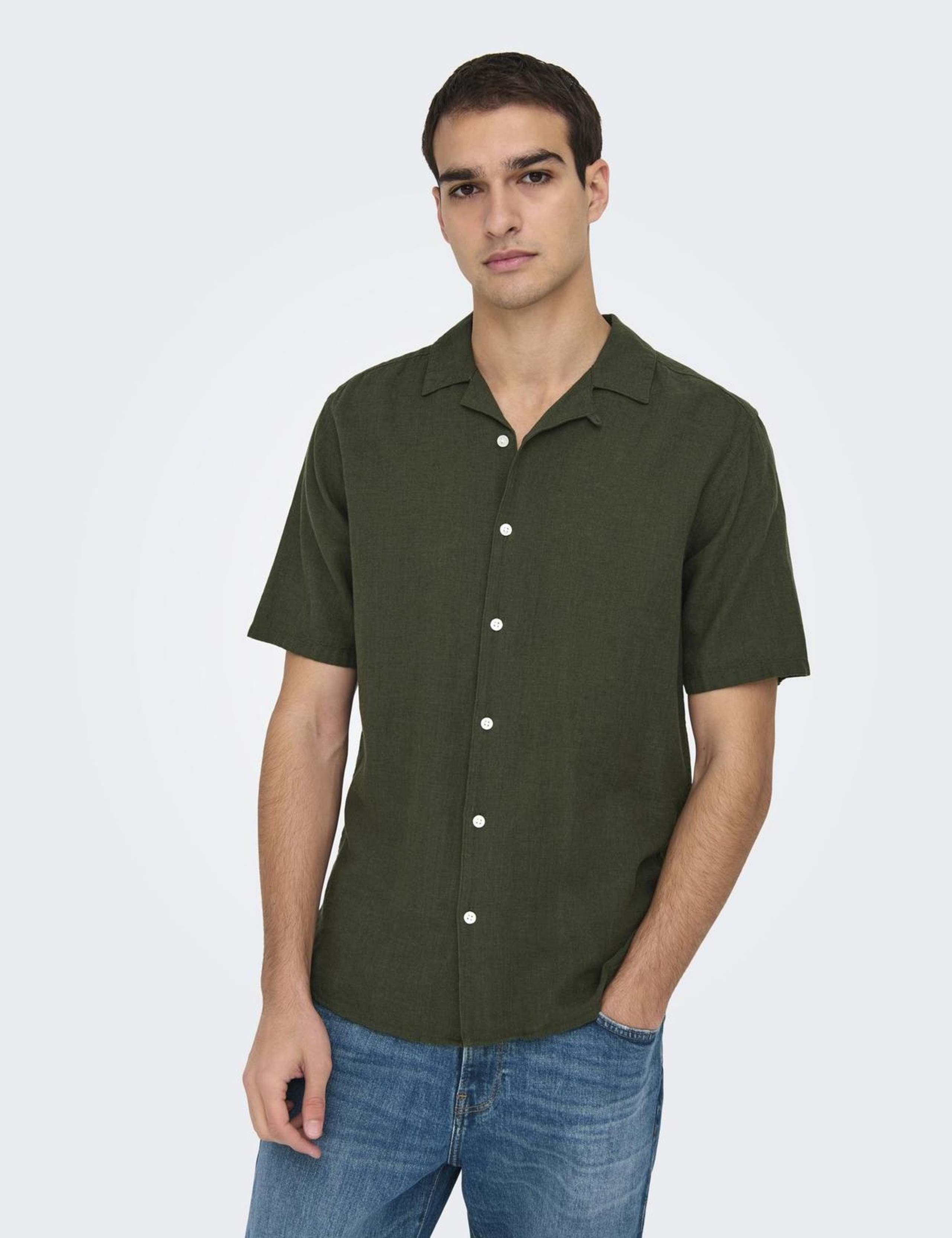 Cotton Linen Blend Shirt