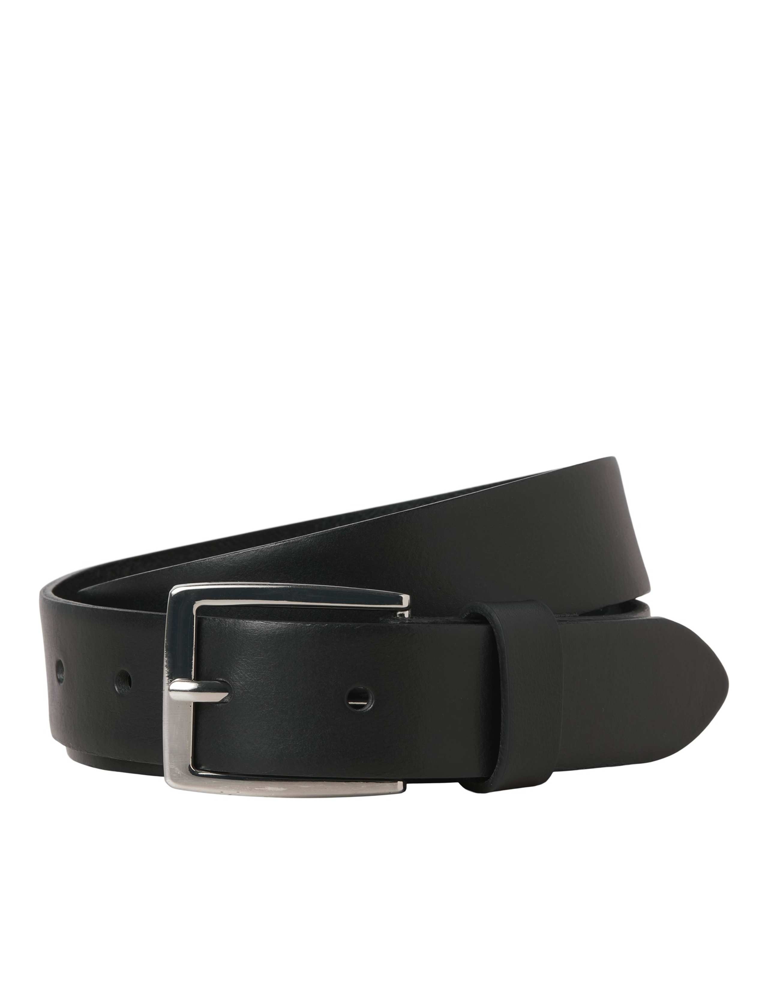Leather Rectangular Buckle Belt