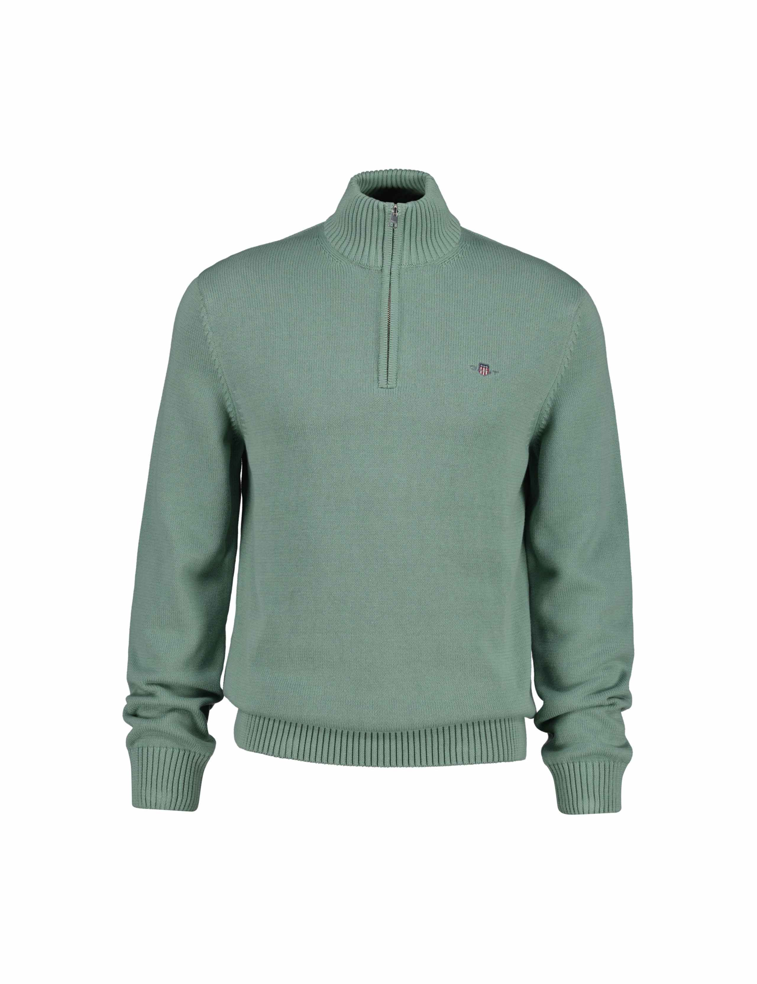 Pure Cotton Casual Half Zip Jumper