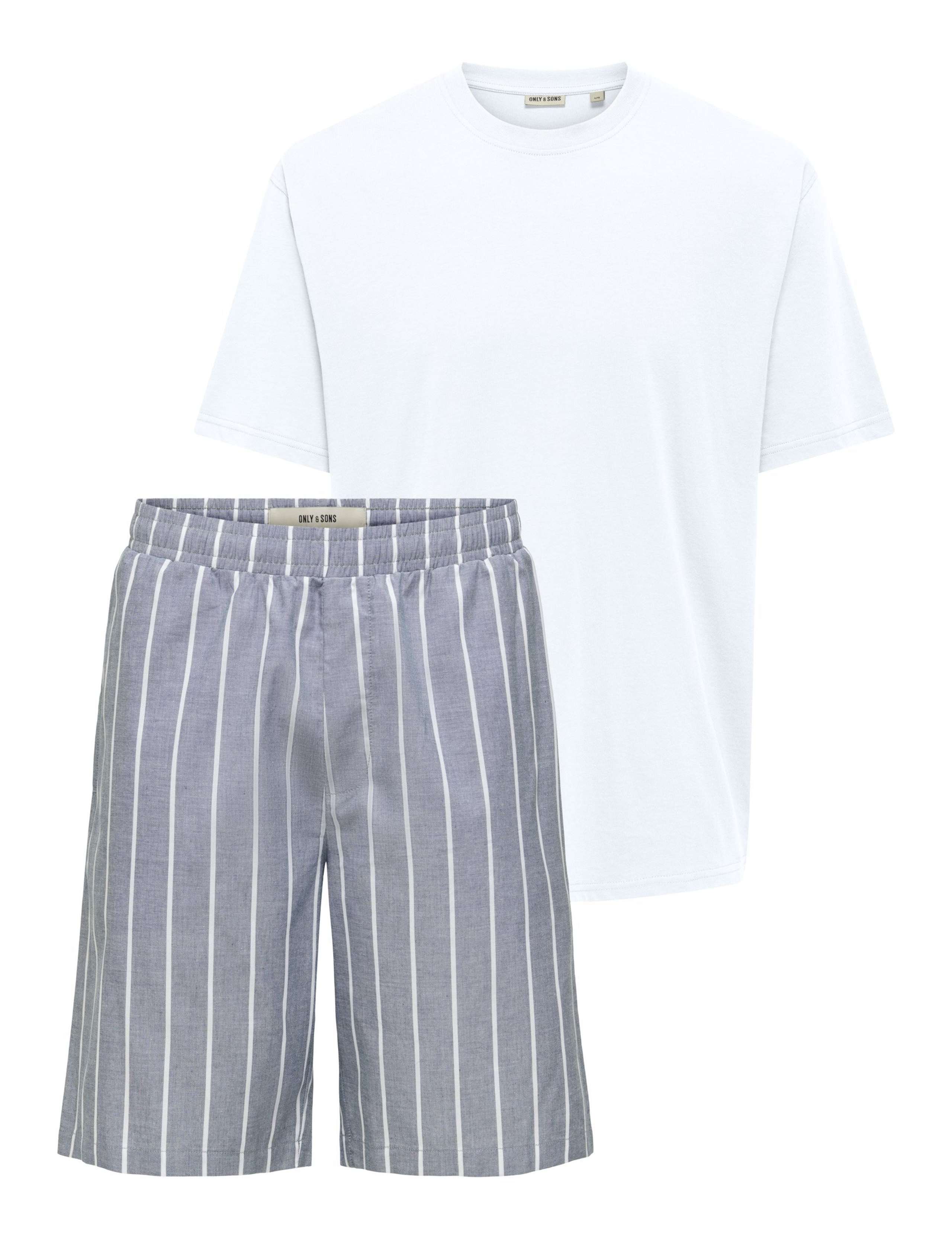 Pure Cotton Striped Pyjama Gift Set