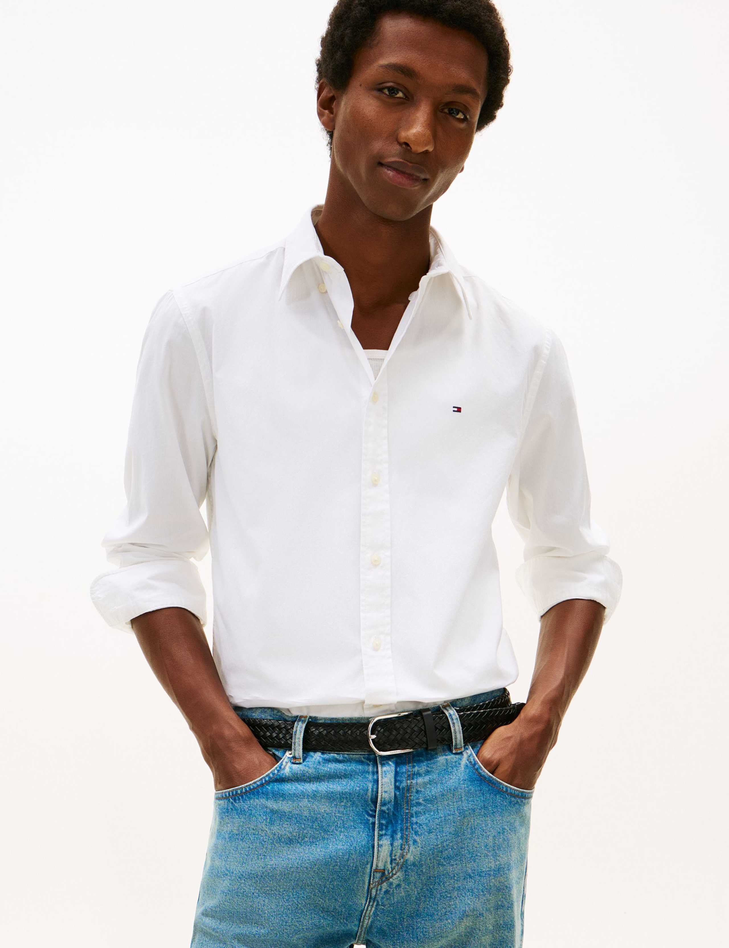 Flex Regular Fit Pure Cotton Oxford Shirt