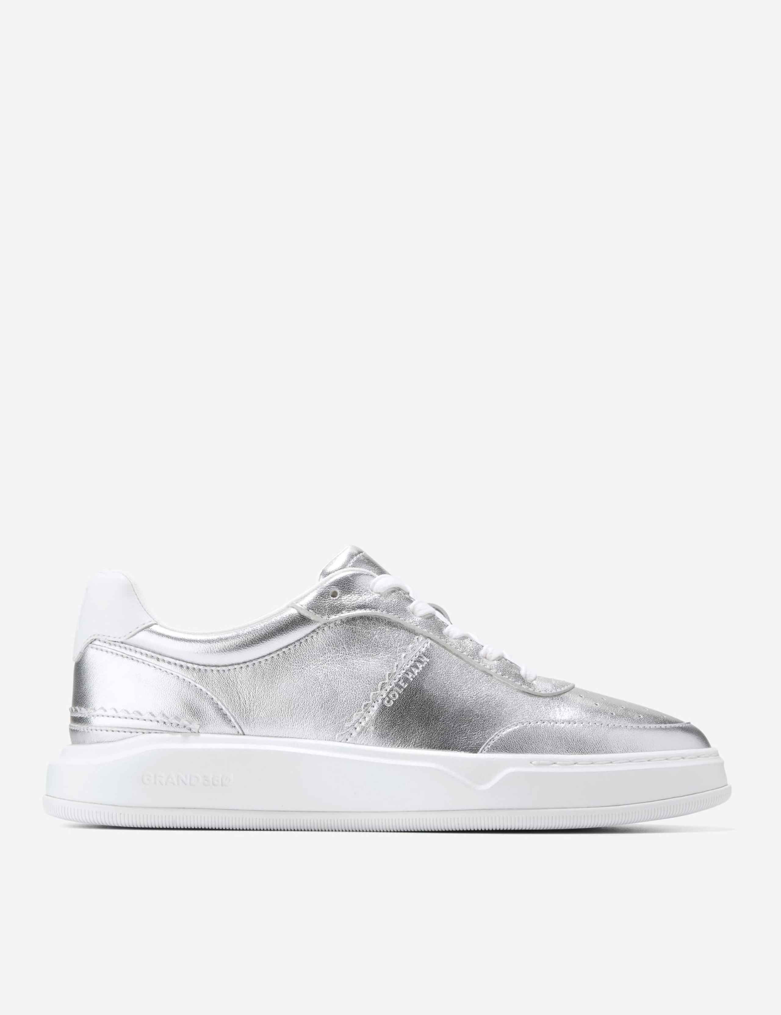 Grandpro Carissa Leather Metallic Trainers