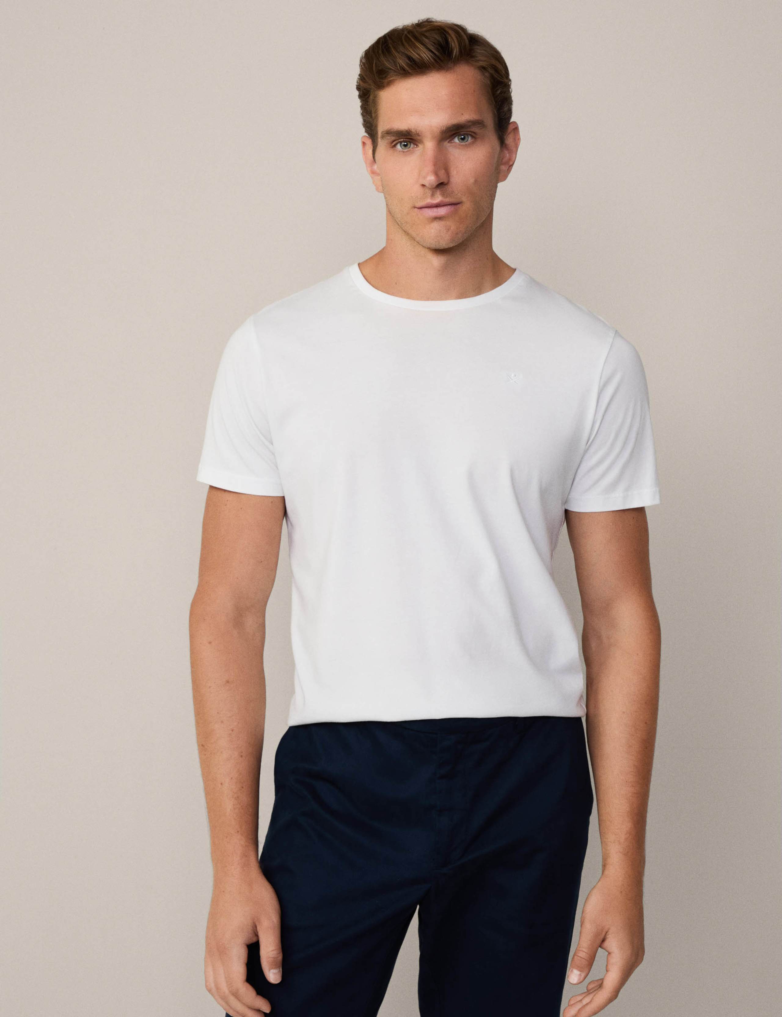 Pure Cotton Crew Neck T-Shirt