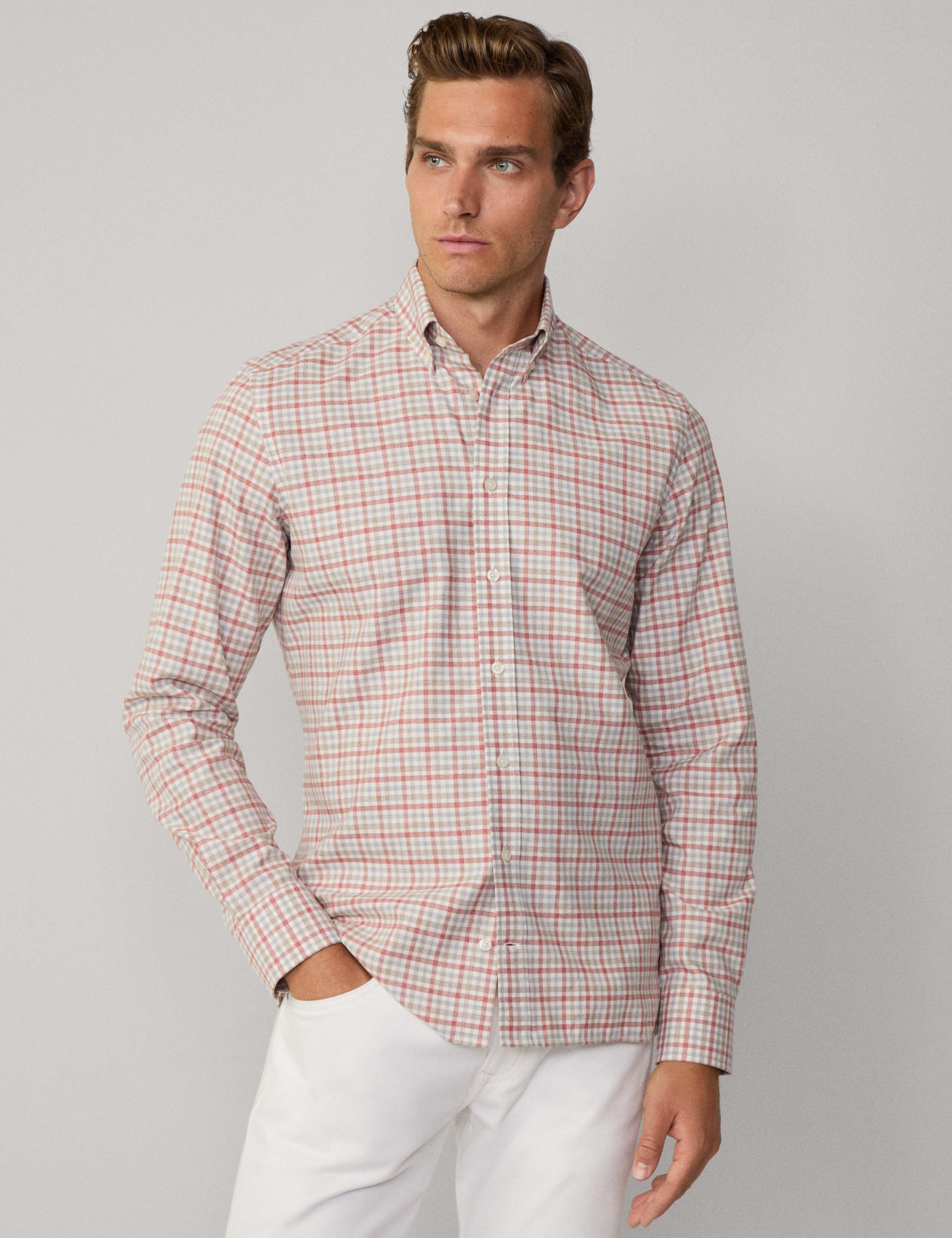 Pure Cotton Check Flannel Shirt