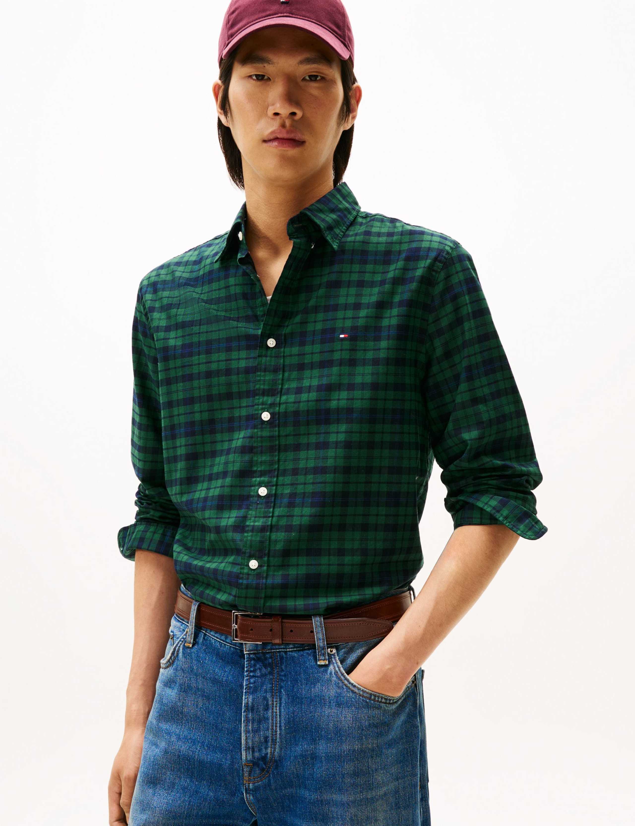 Regular Fit Black Watch Tartan Shirt